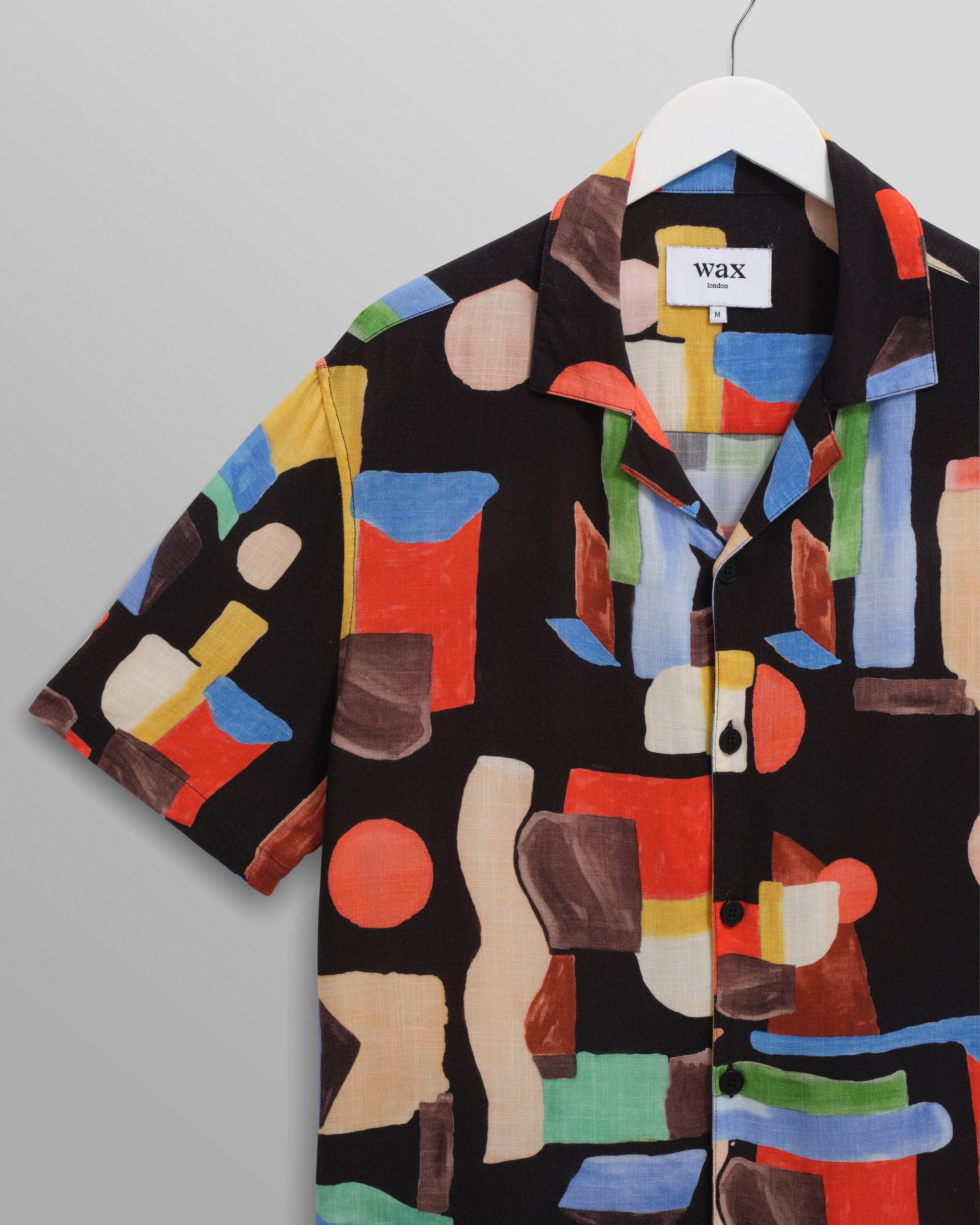 Didcot - Black And Multicolour Pablo Short-Sleeve Shirt