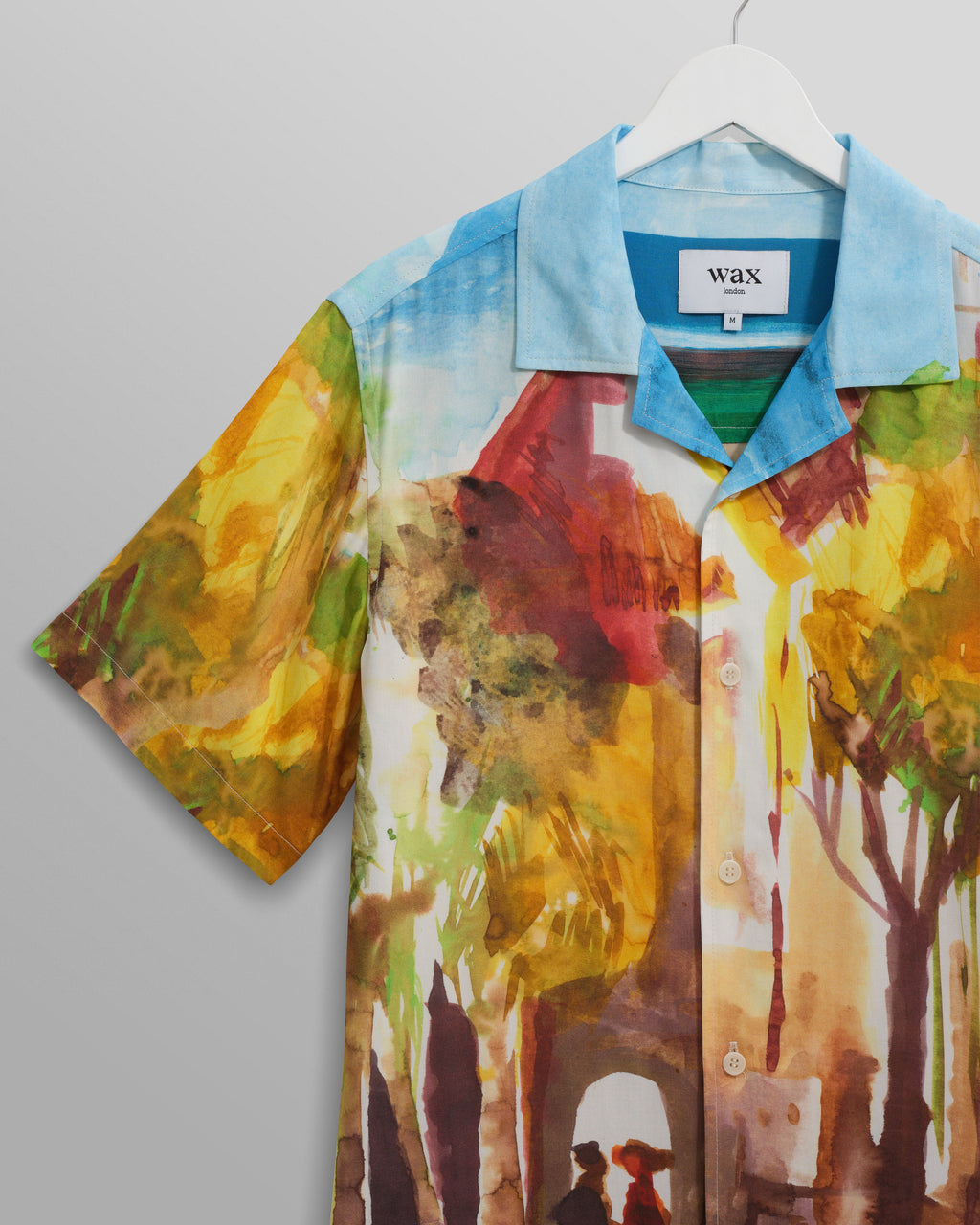 Didcot - Watercolour Abstract Painting Short-Sleeve Shirt