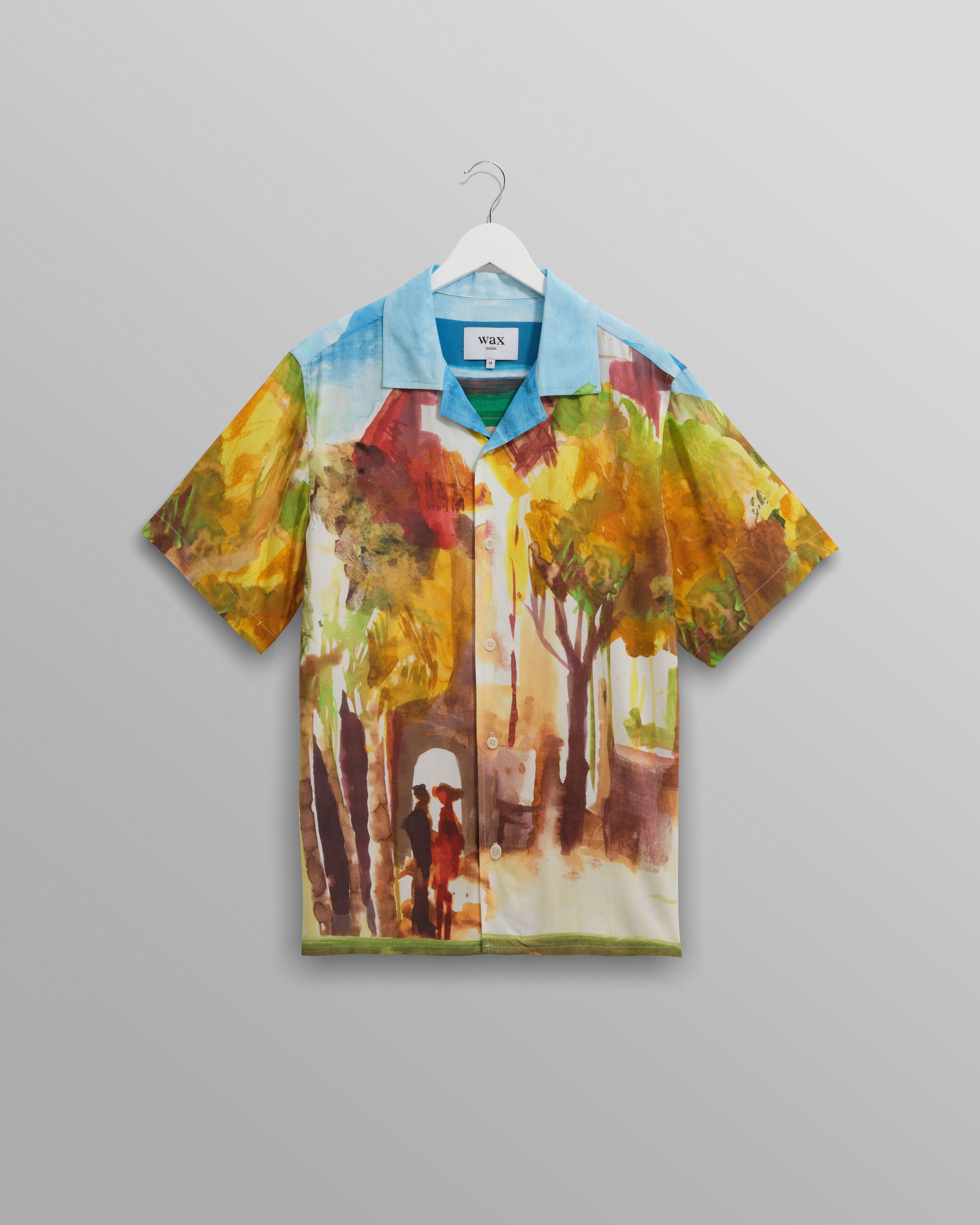 Didcot - Watercolour Abstract Painting Short-Sleeve Shirt