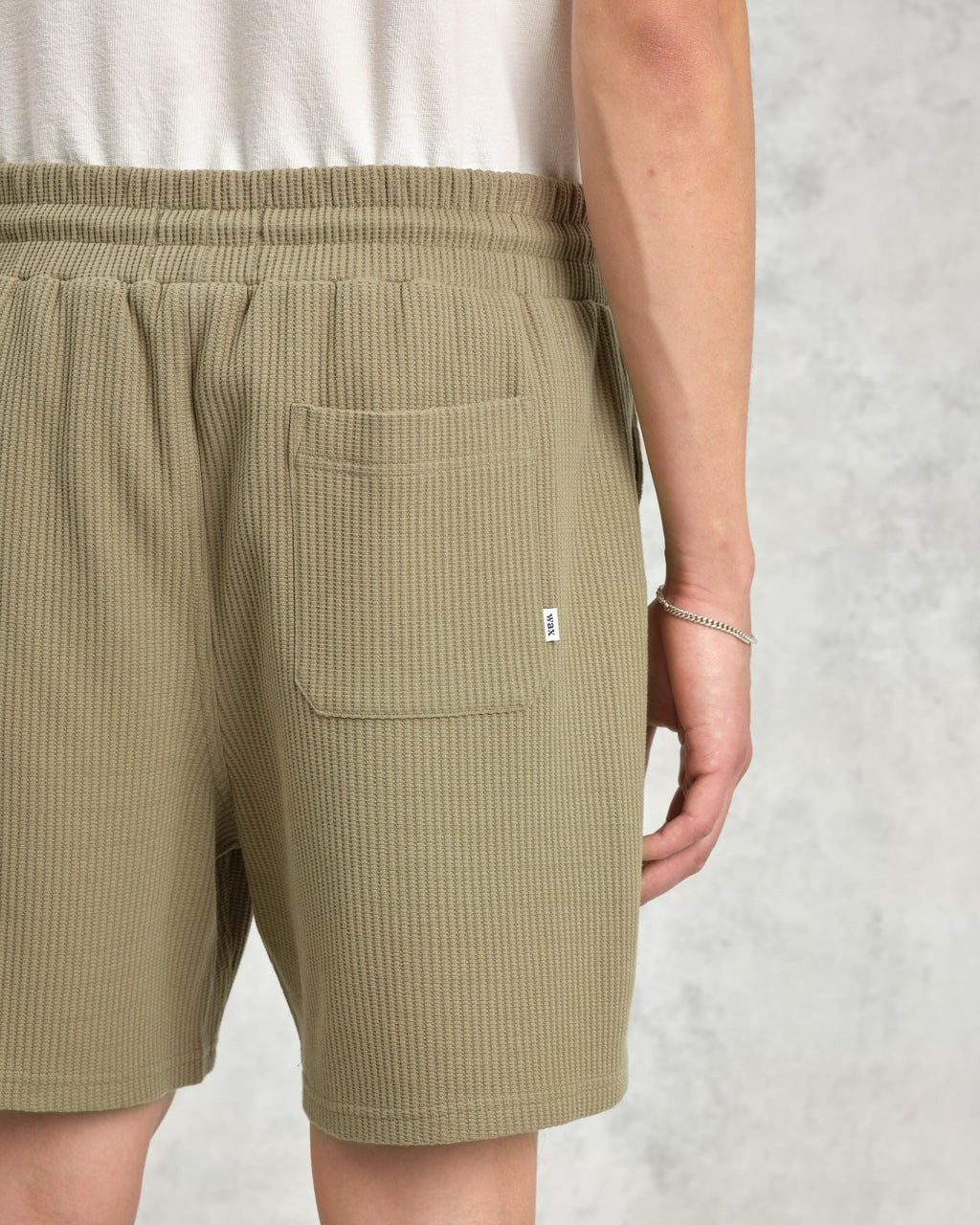 Dudley - Khaki Textured Waffle Shorts