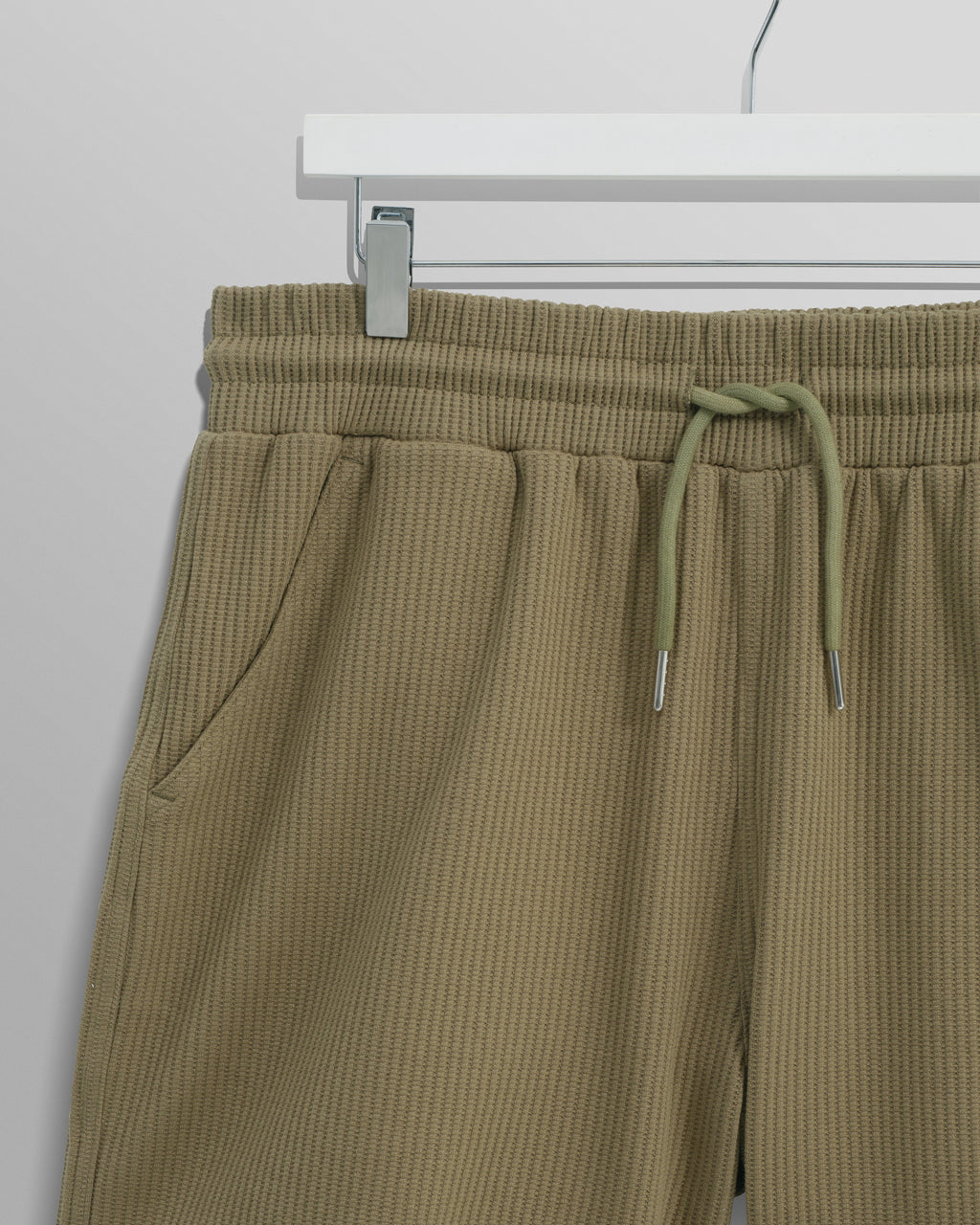 Dudley - Khaki Textured Waffle Shorts