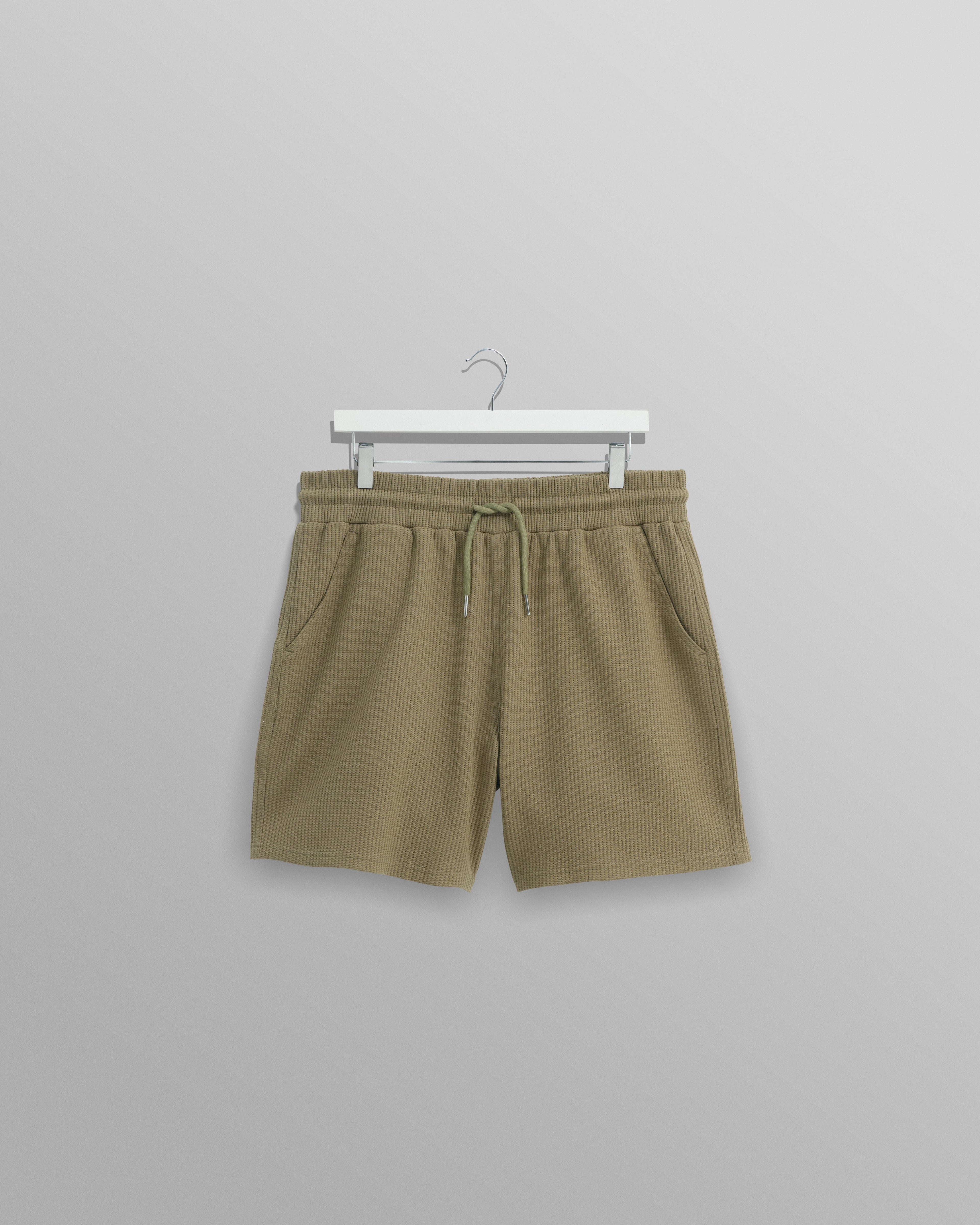 Dudley - Khaki Textured Waffle Shorts