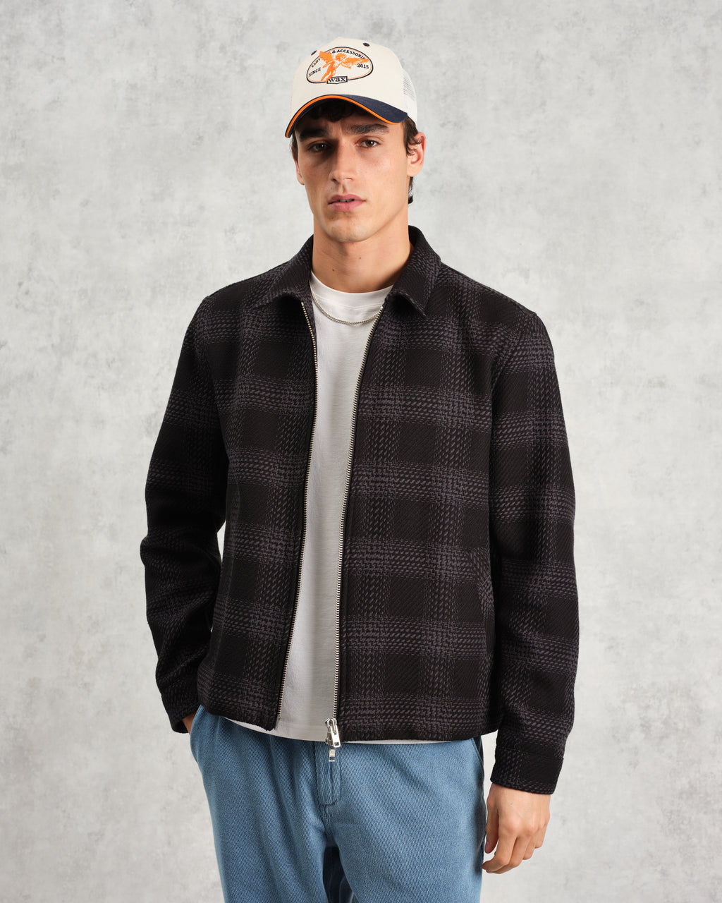 Eldon - Black and Grey Check Jacket