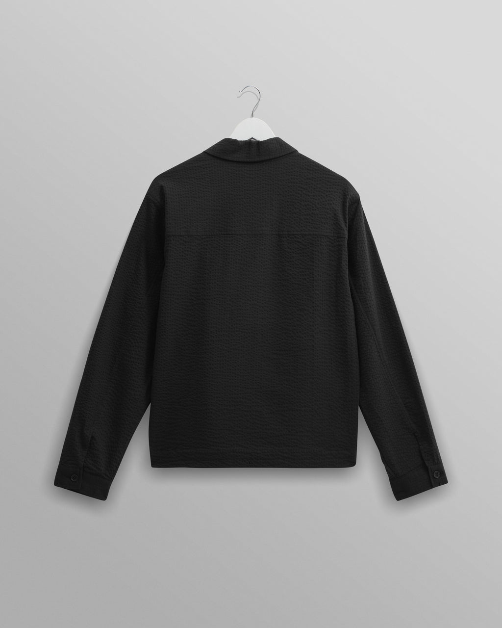 Eldon - Black Cotton Seersucker Jacket