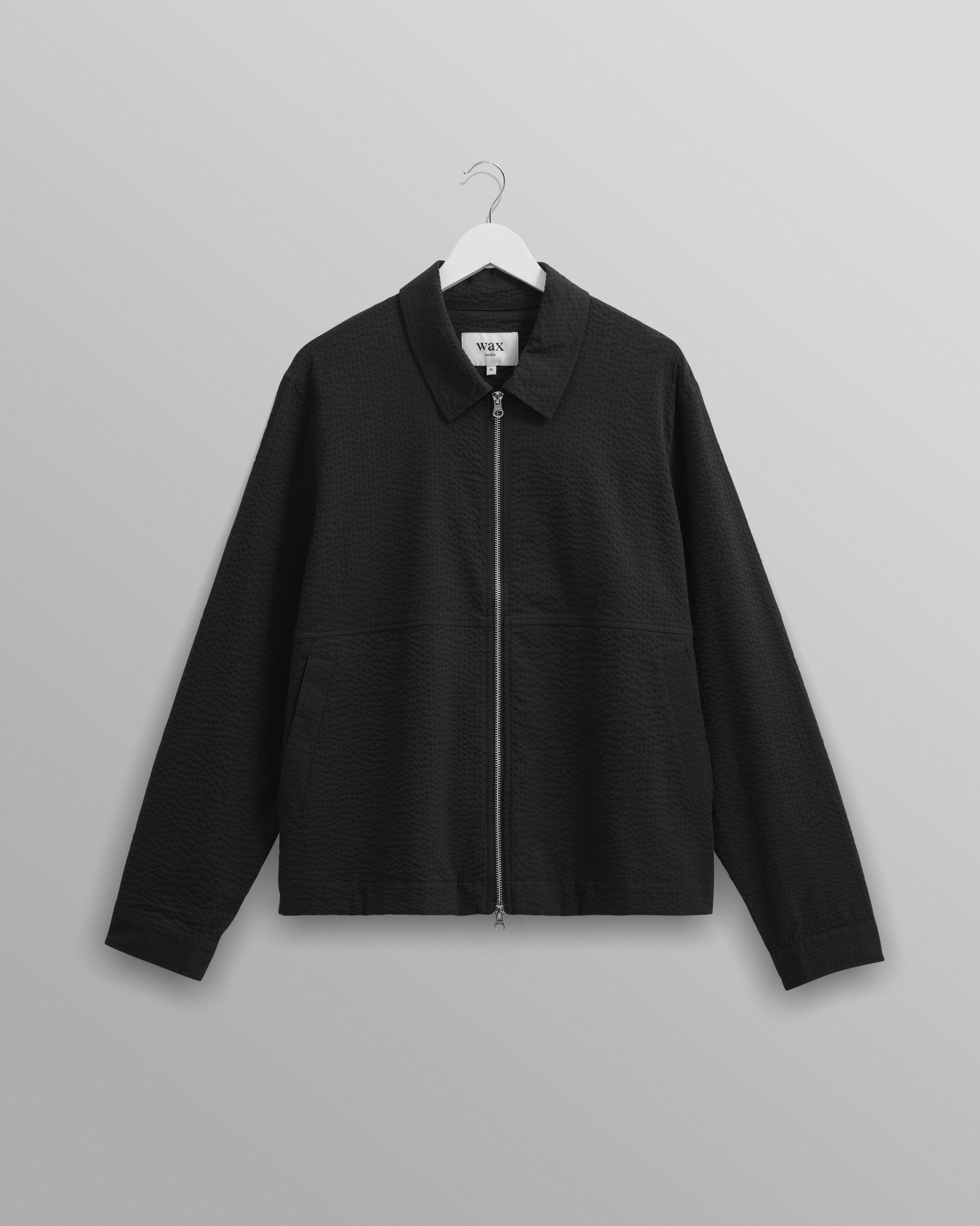 Eldon - Black Cotton Seersucker Jacket