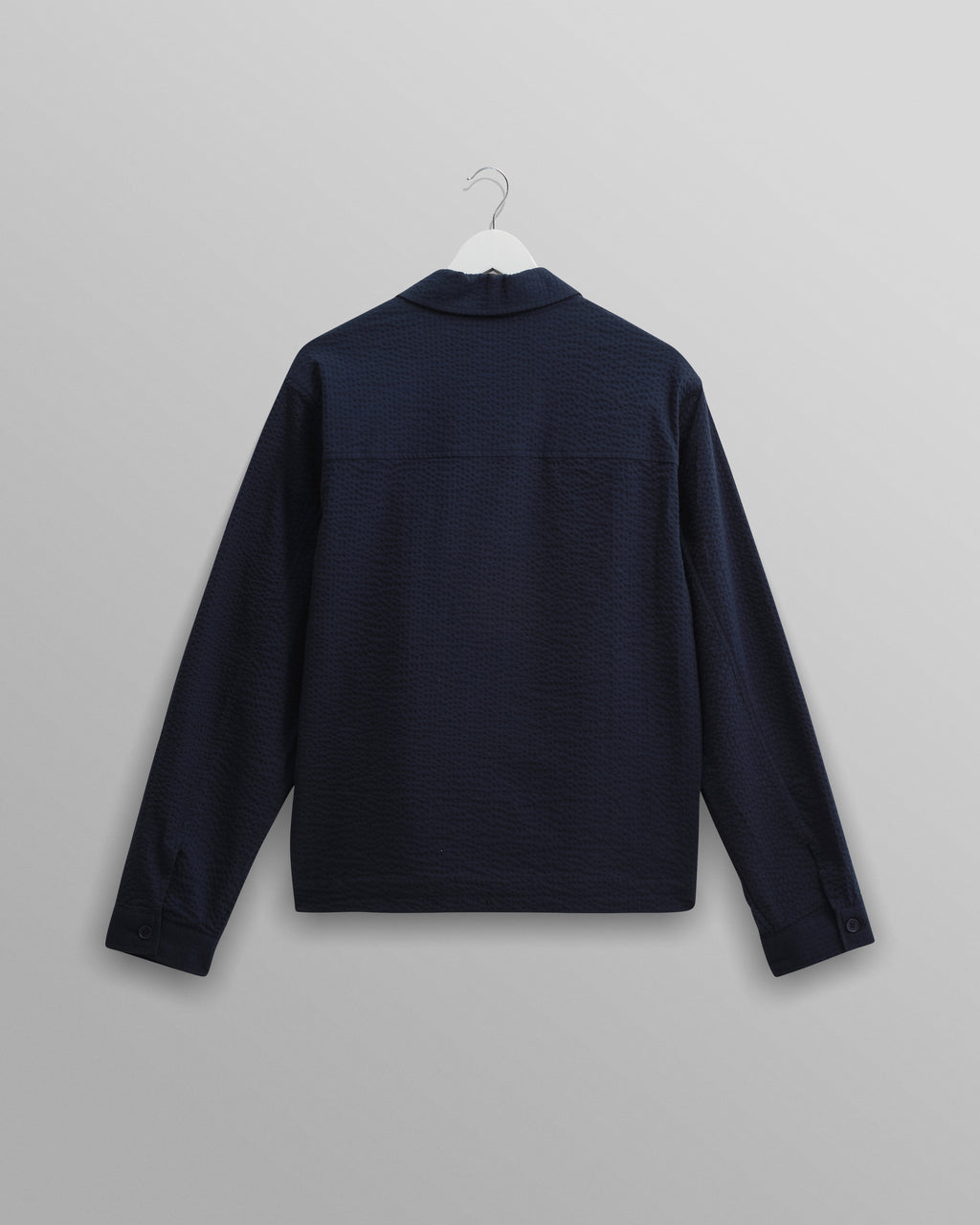 Eldon - Navy Cotton Seersucker Jacket