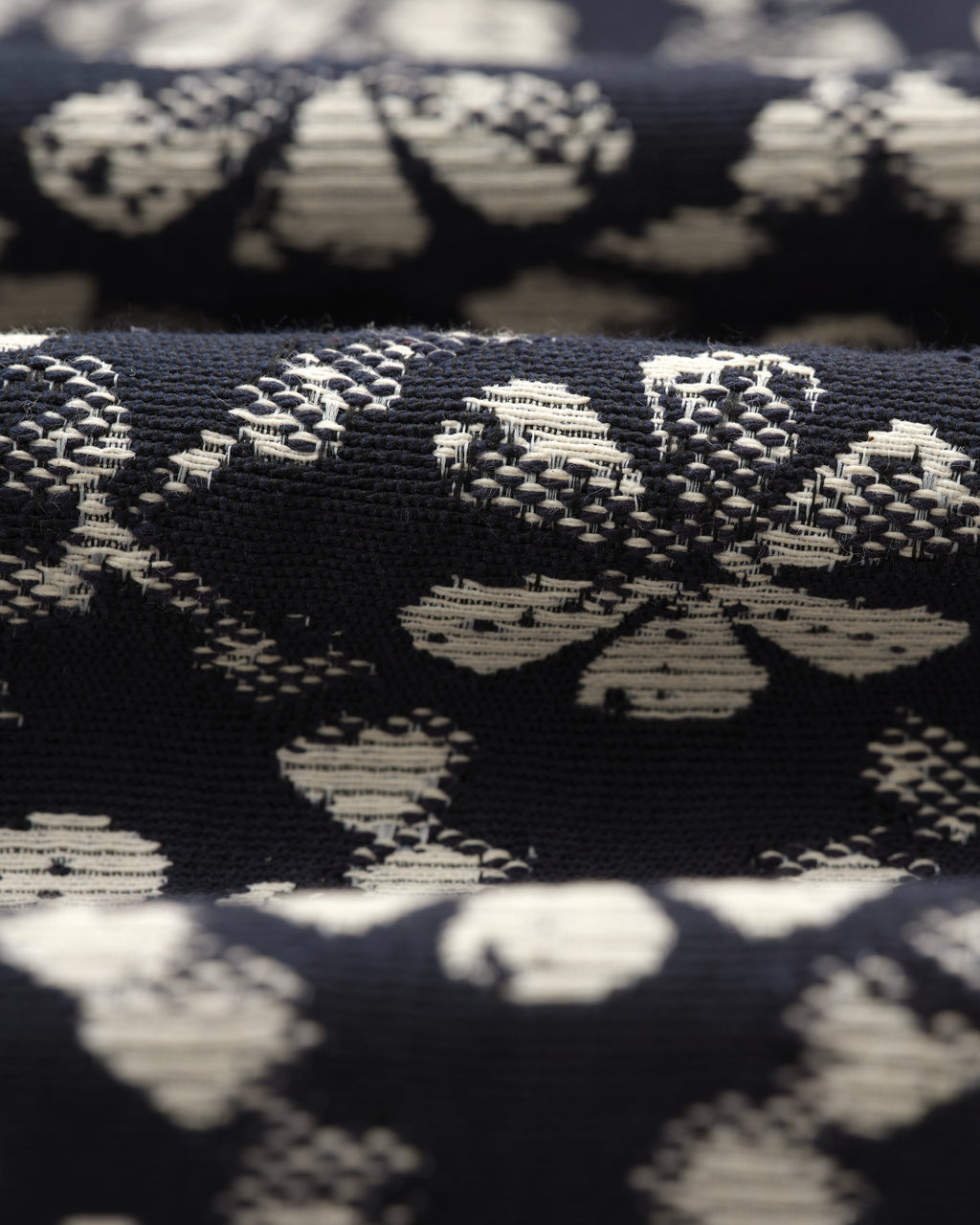 Eldon - Navy Flower Stamp Jacquard Jacket