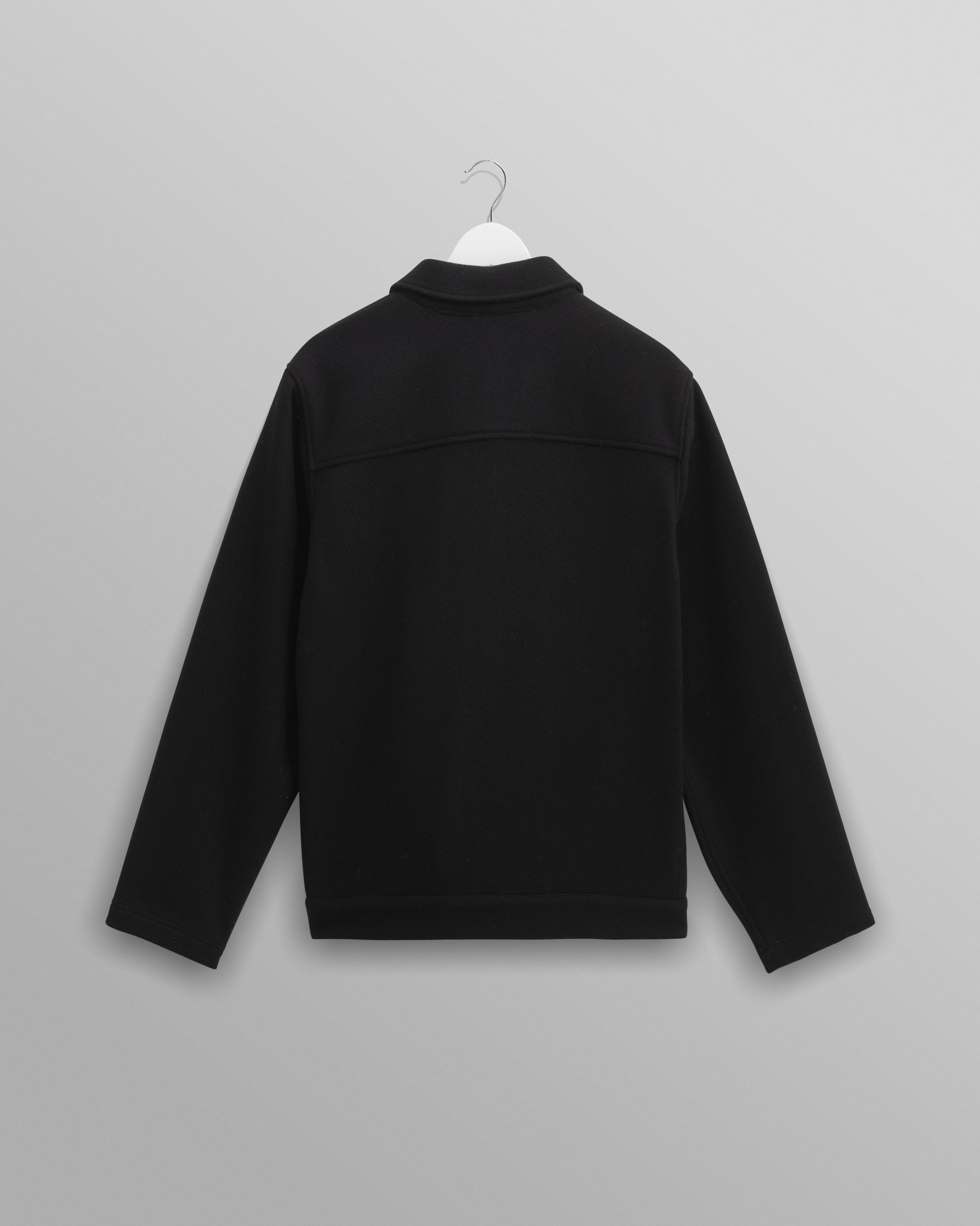 Elm - Black Floral Embroidered Wool Jacket