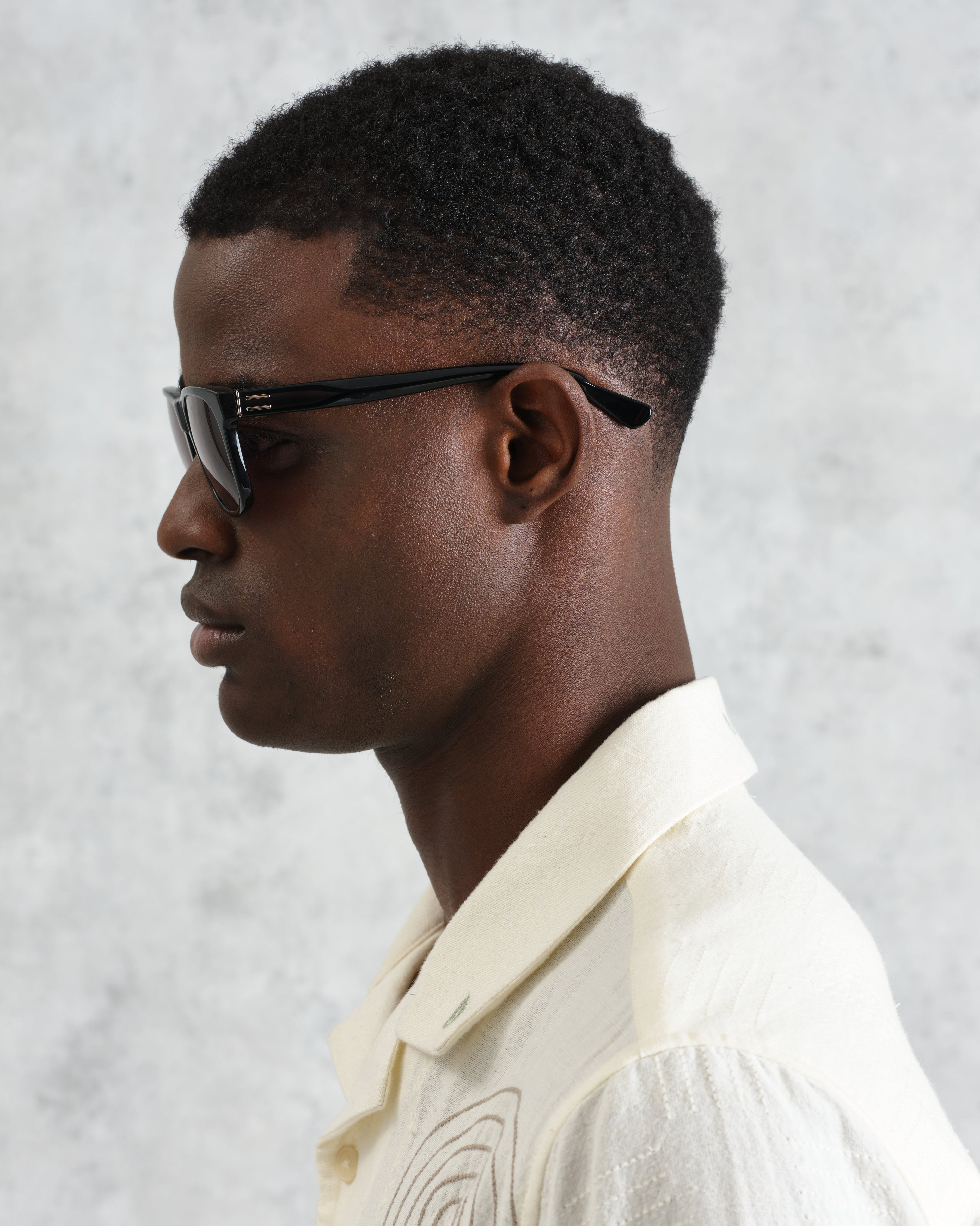 Eltham - Black Acetate Square Sunglasses