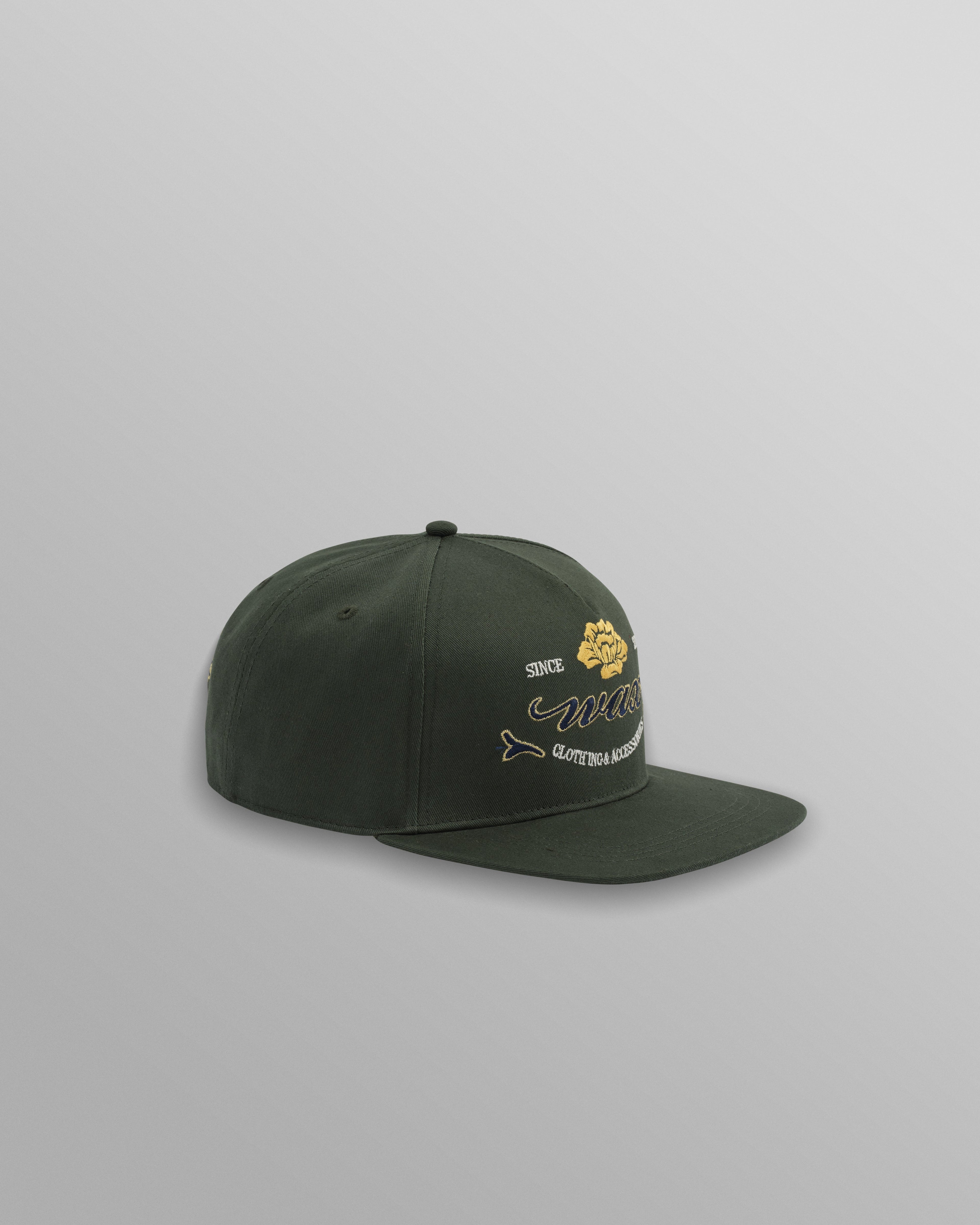 Farrell - Dark Green Cotton Trucker Cap