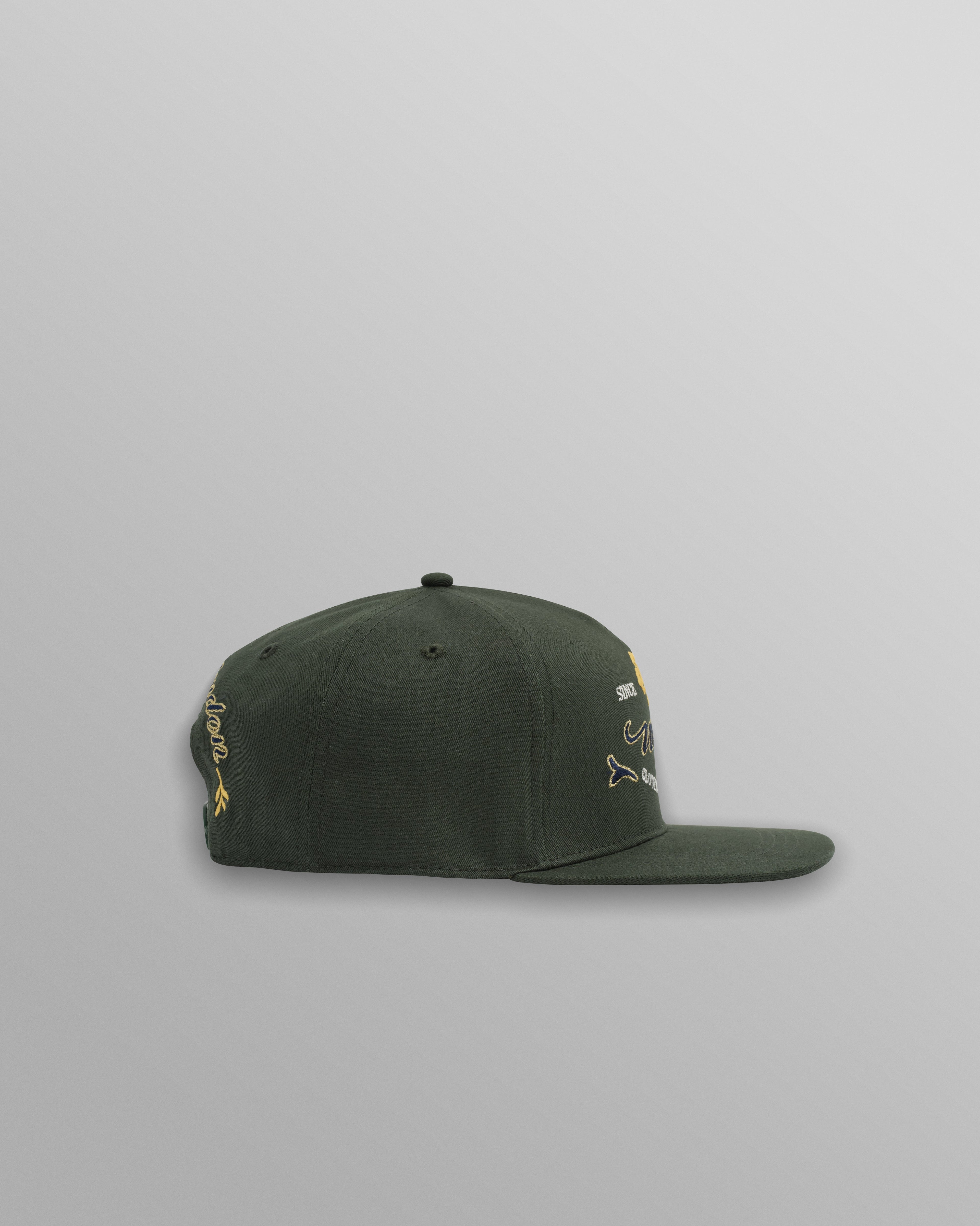 Farrell - Dark Green Cotton Trucker Cap