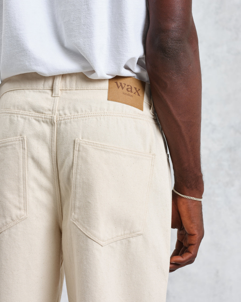 Felix - Ecru Loose Fit Denim Jeans