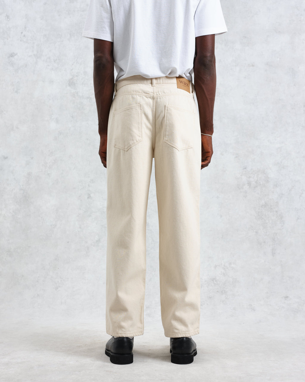 Felix - Ecru Loose Fit Denim Jeans