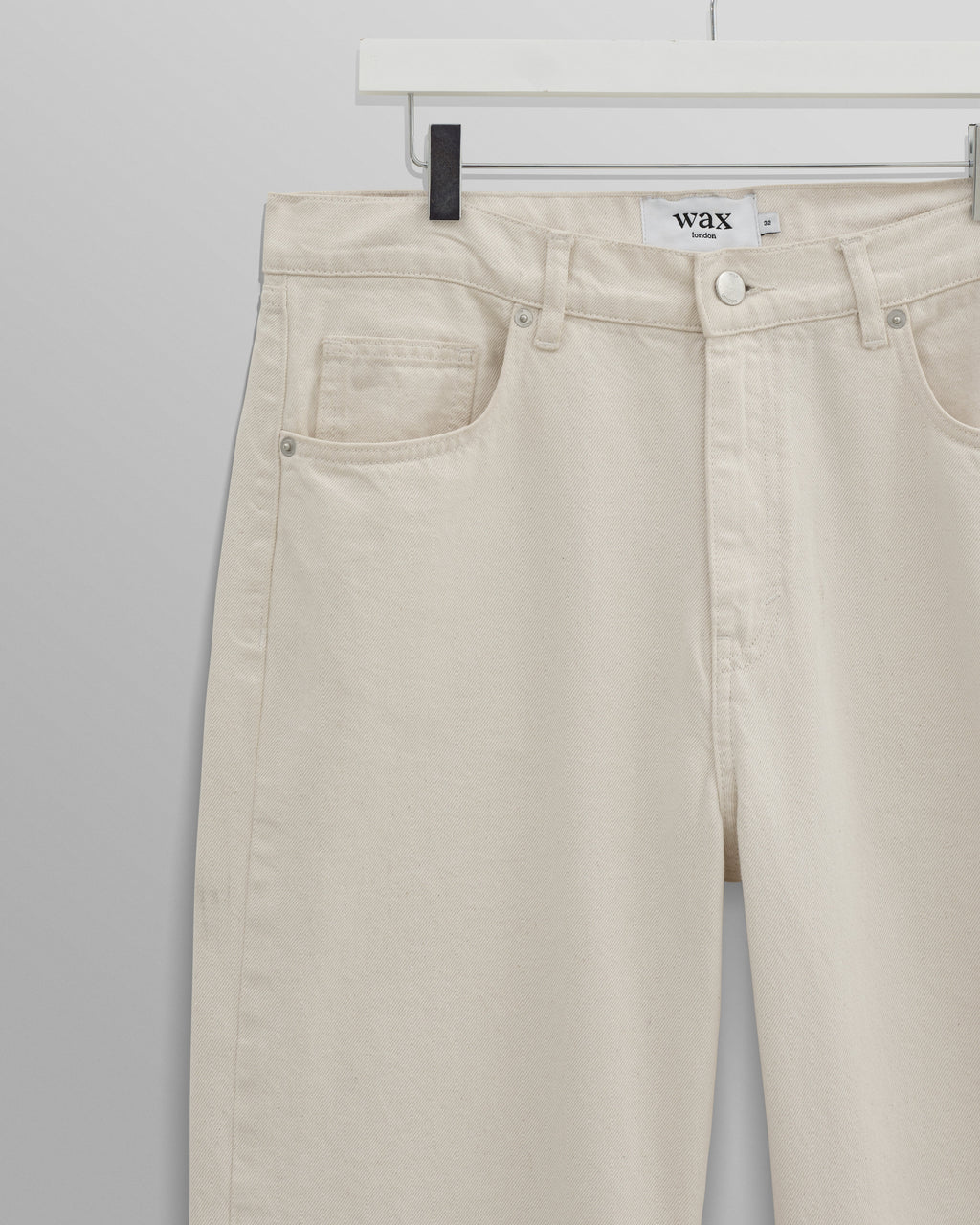 Felix - Ecru Loose Fit Denim Jeans