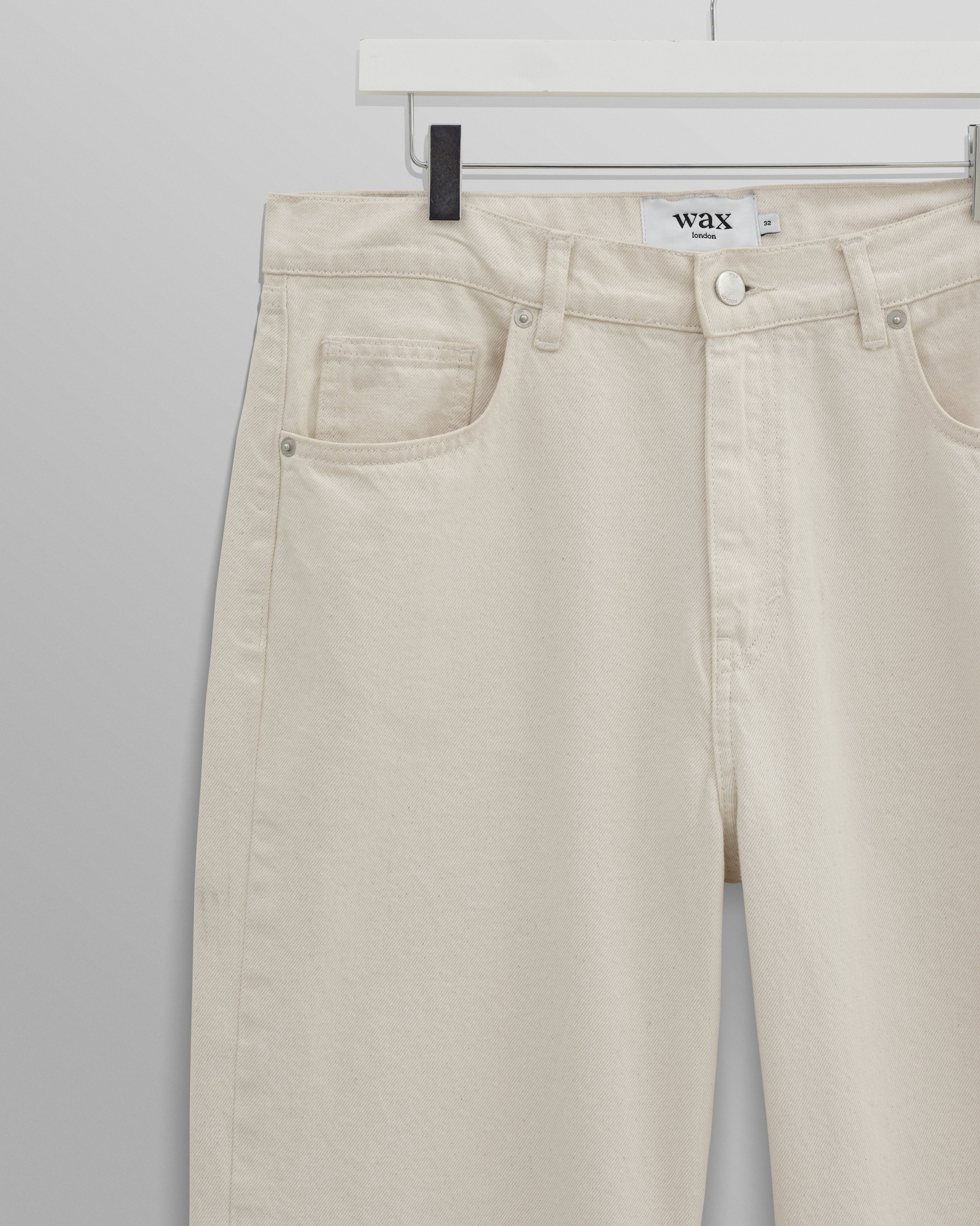 Felix - Ecru Loose Fit Denim Jeans