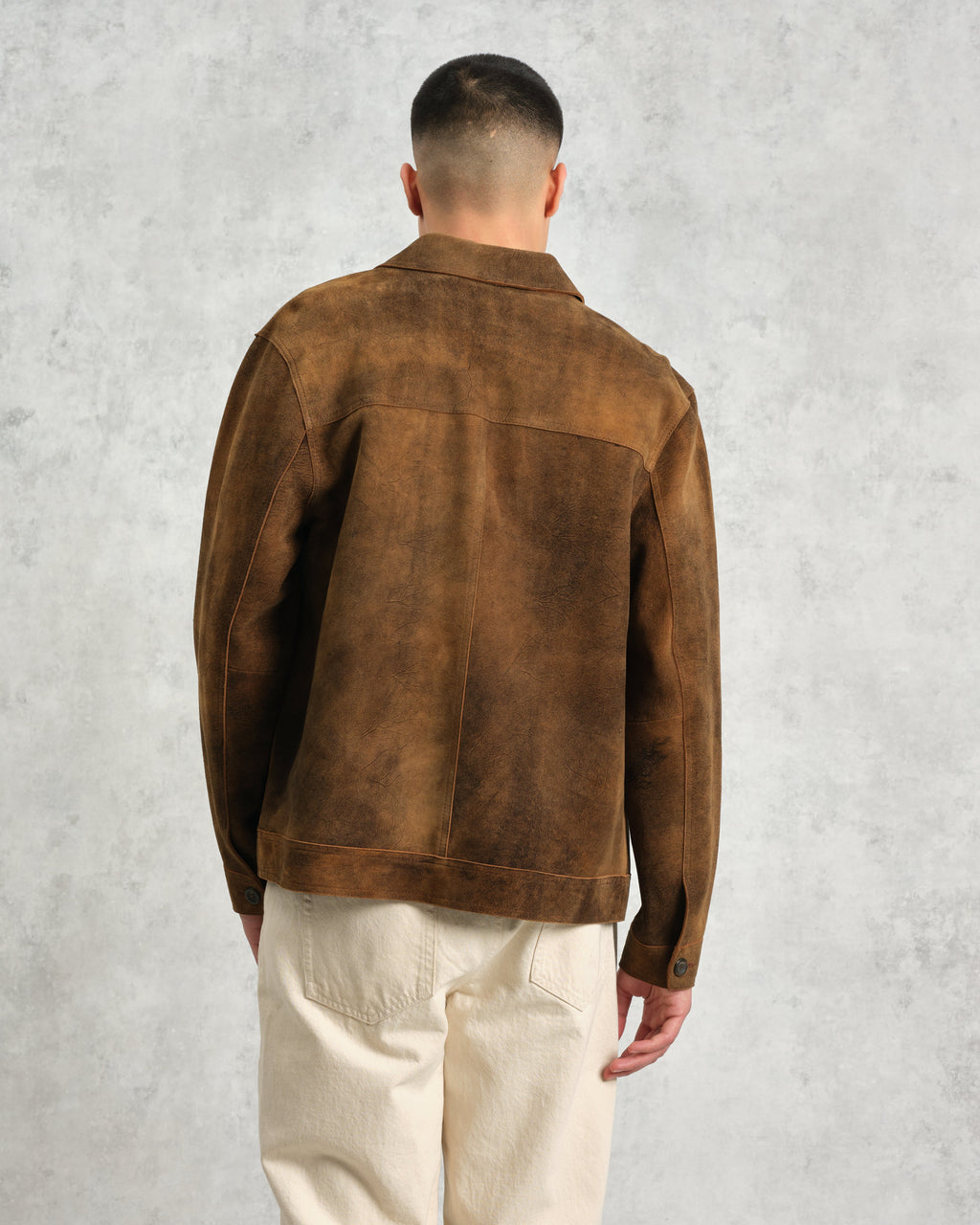 Fen - Tonal Brown Suede Jacket