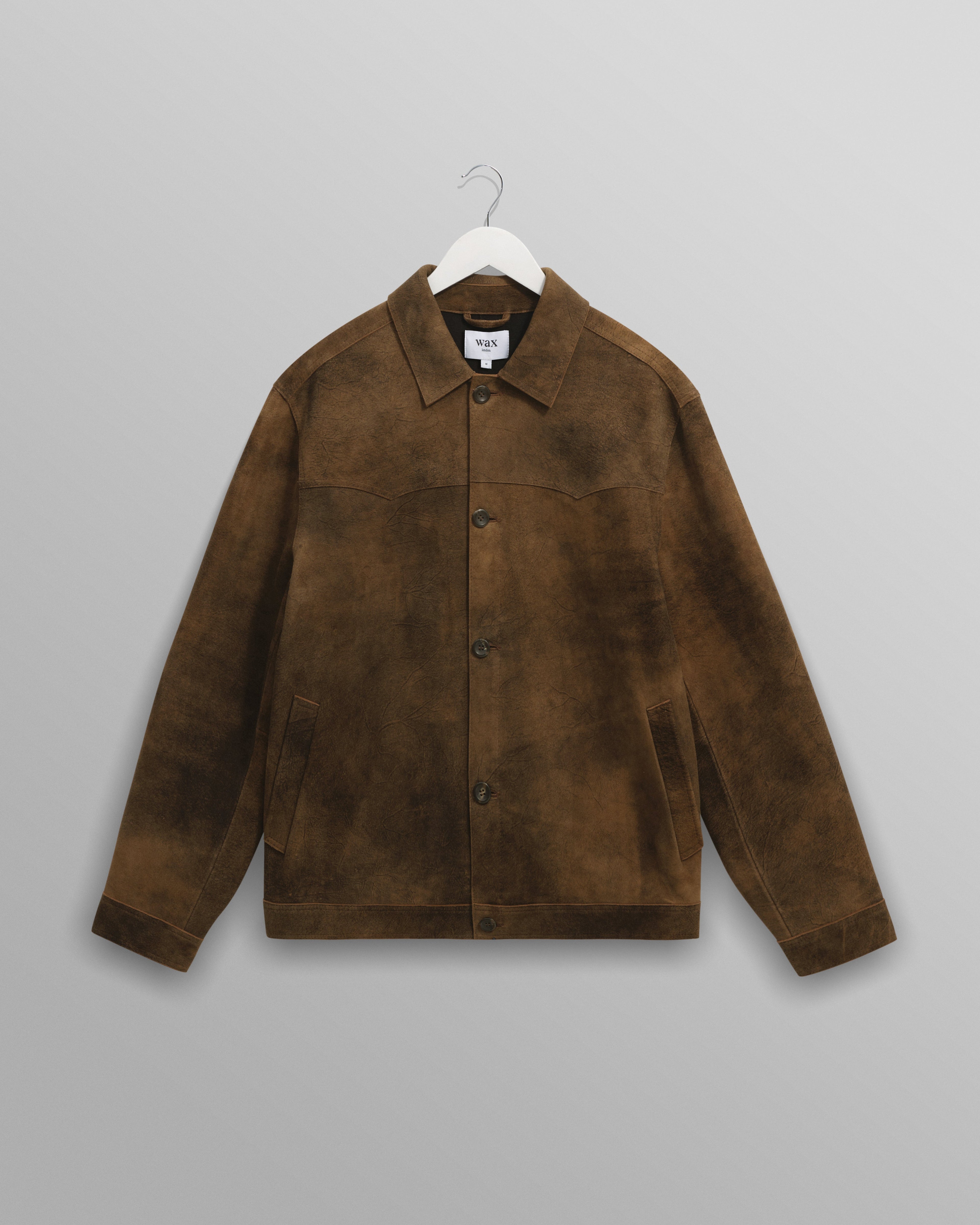 Fen - Tonal Brown Suede Jacket