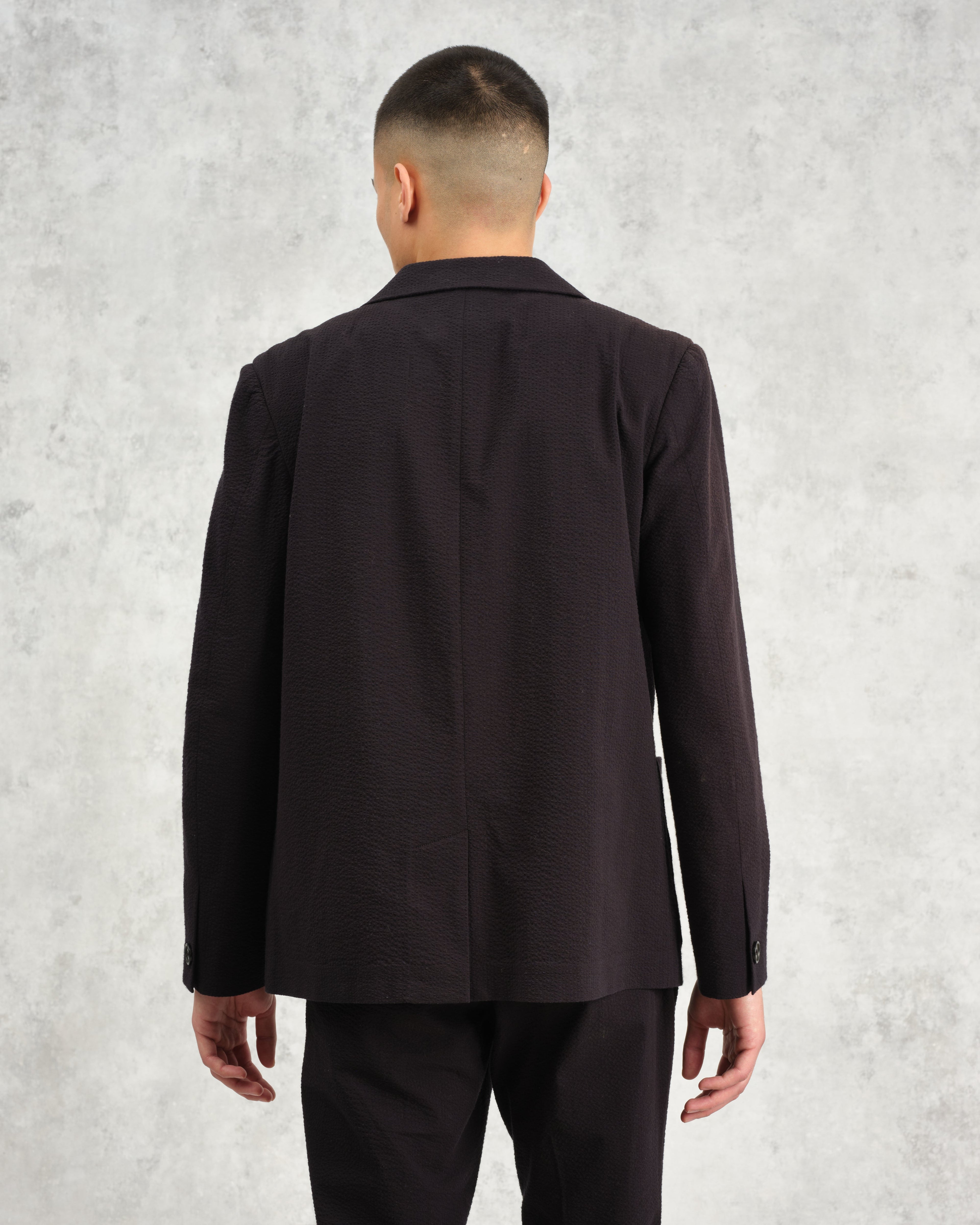Fintry - Black Seersucker Blazer