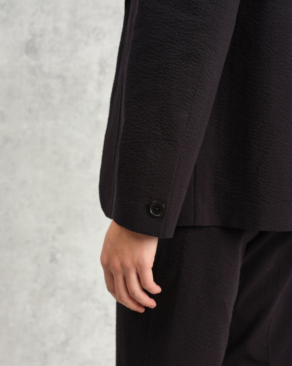 Fintry - Black Seersucker Blazer