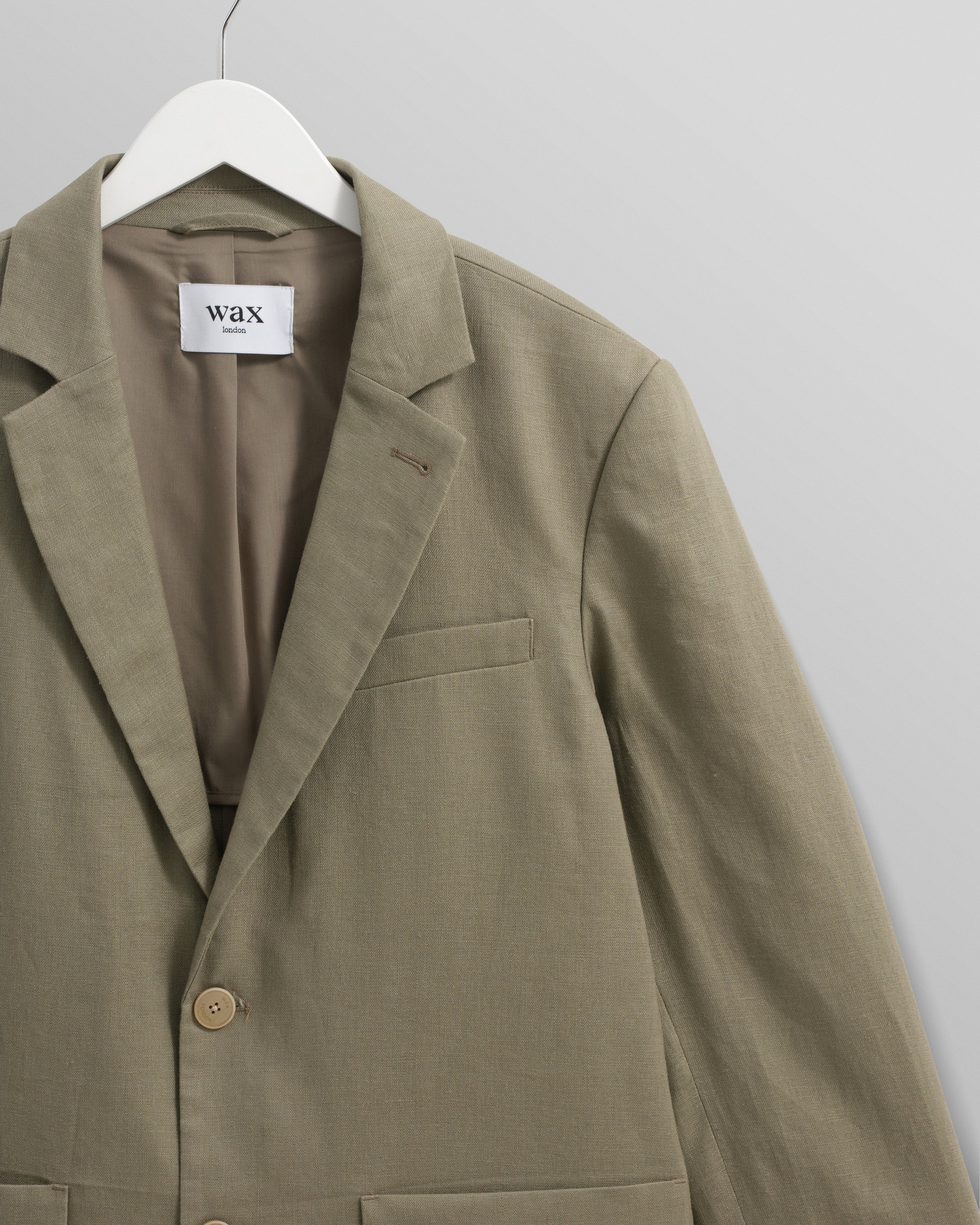 Fintry - Khaki Linen Blazer