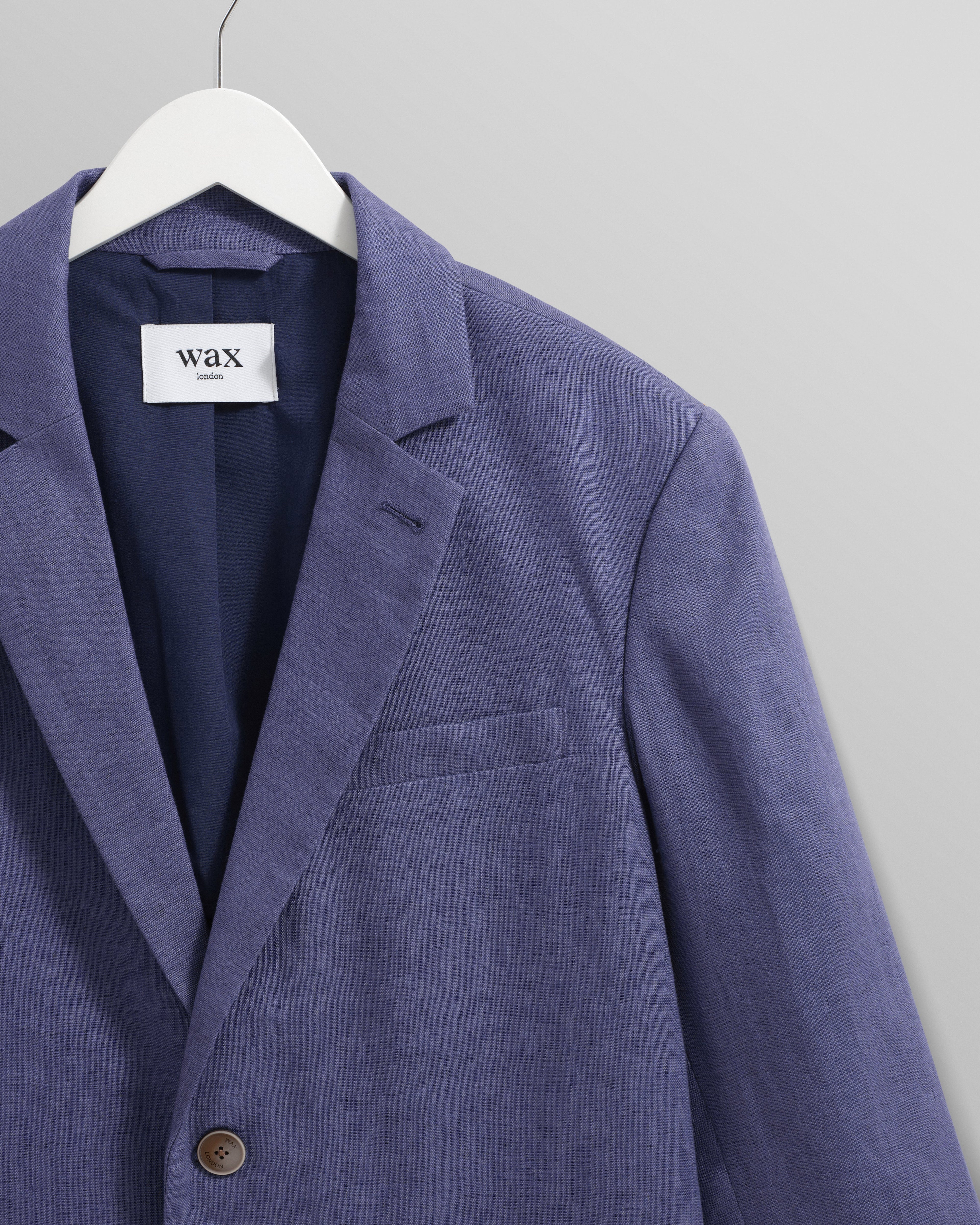 Fintry - Mid-Blue Linen Blazer