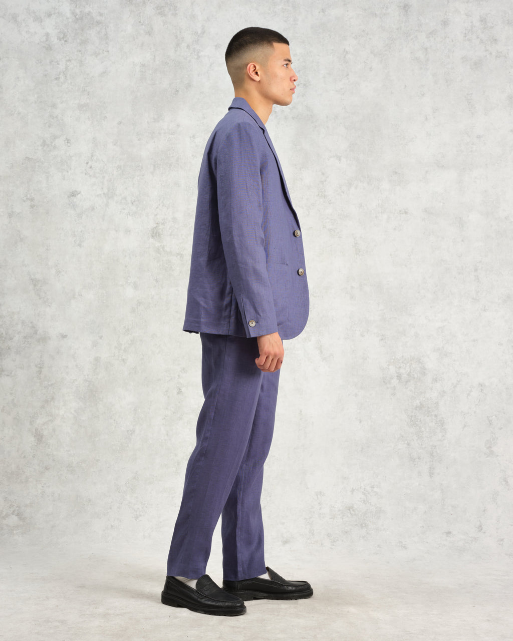 Fintry - Mid-Blue Linen Blazer