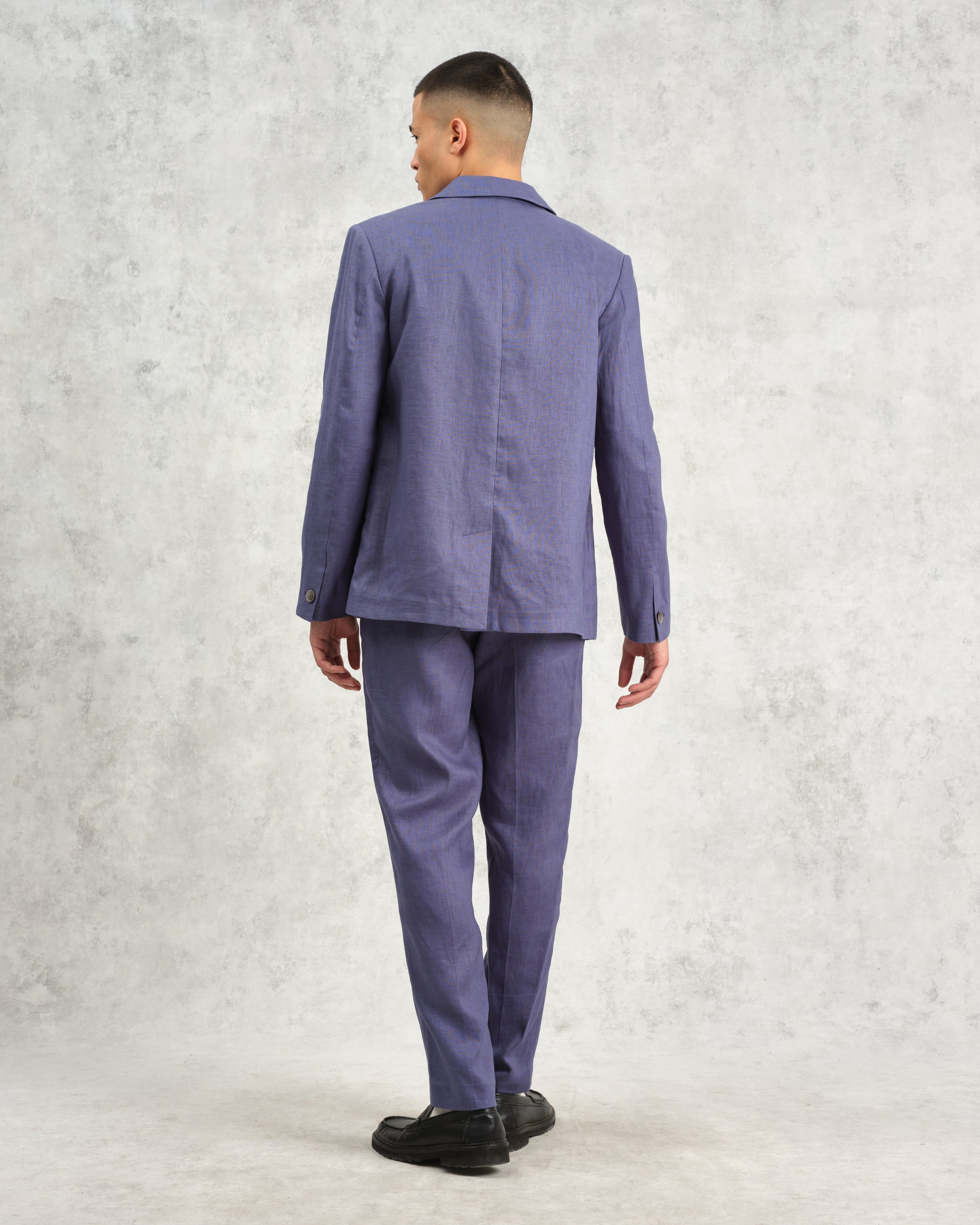 Fintry - Mid-Blue Linen Blazer