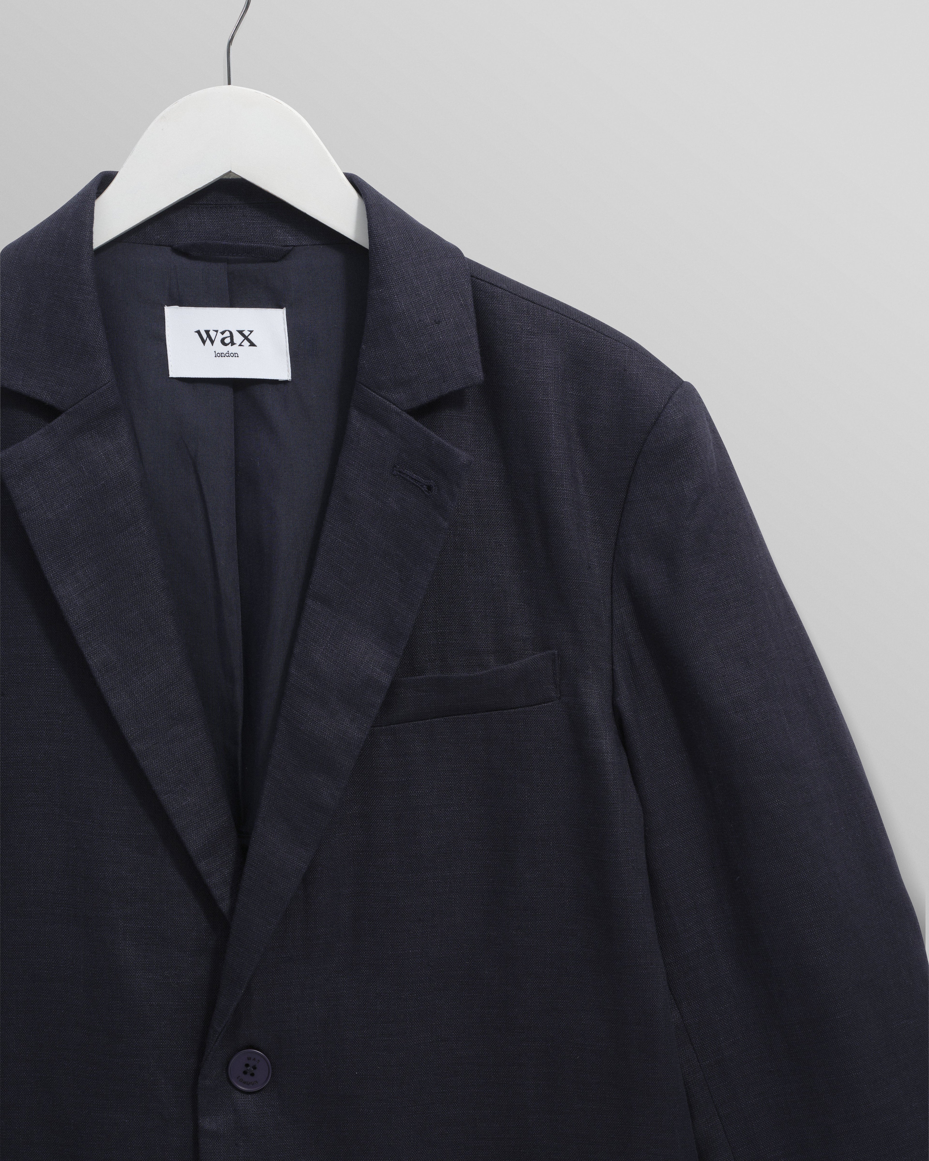 Fintry - Midnight Navy Linen Blazer