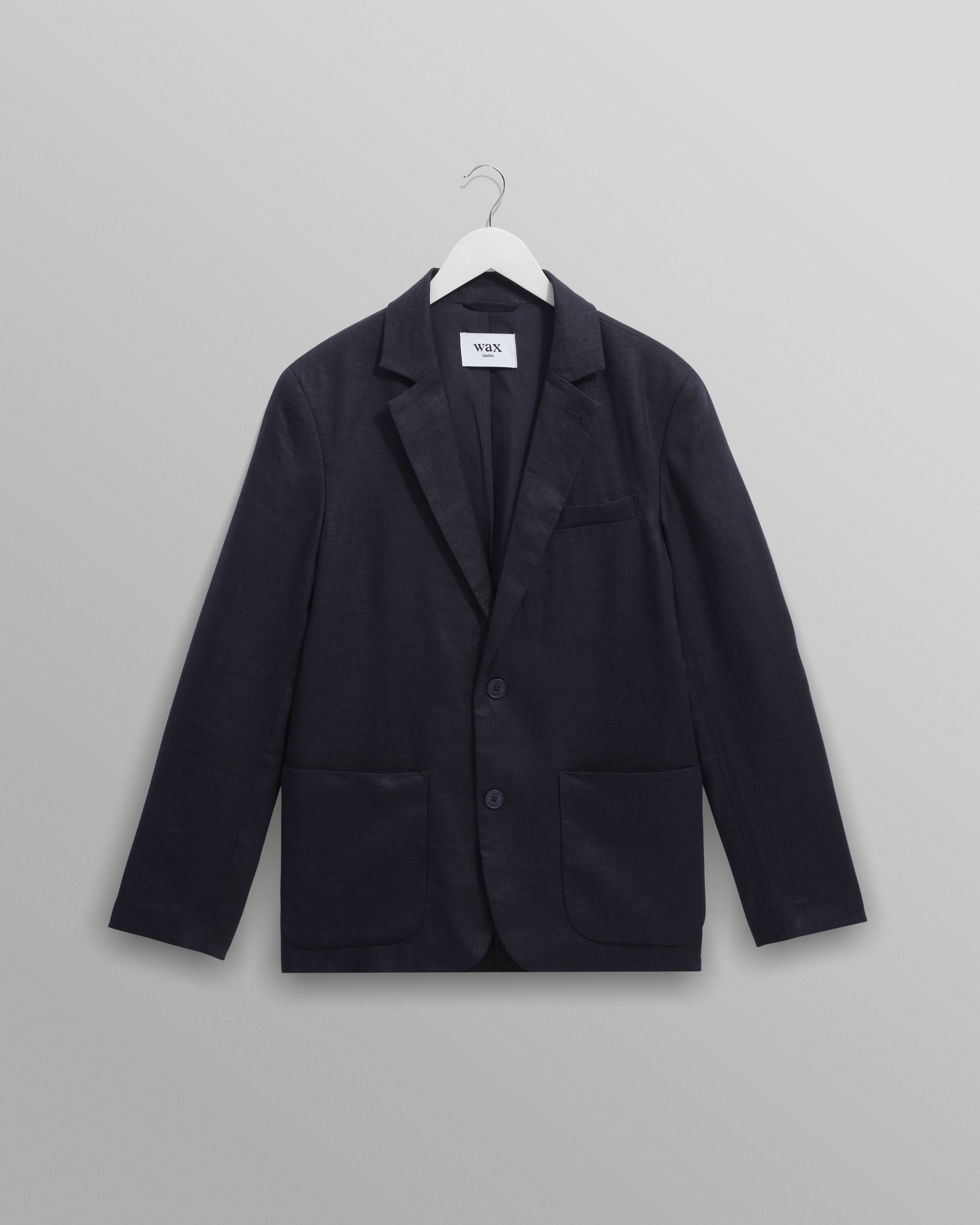 Fintry - Midnight Navy Linen Blazer