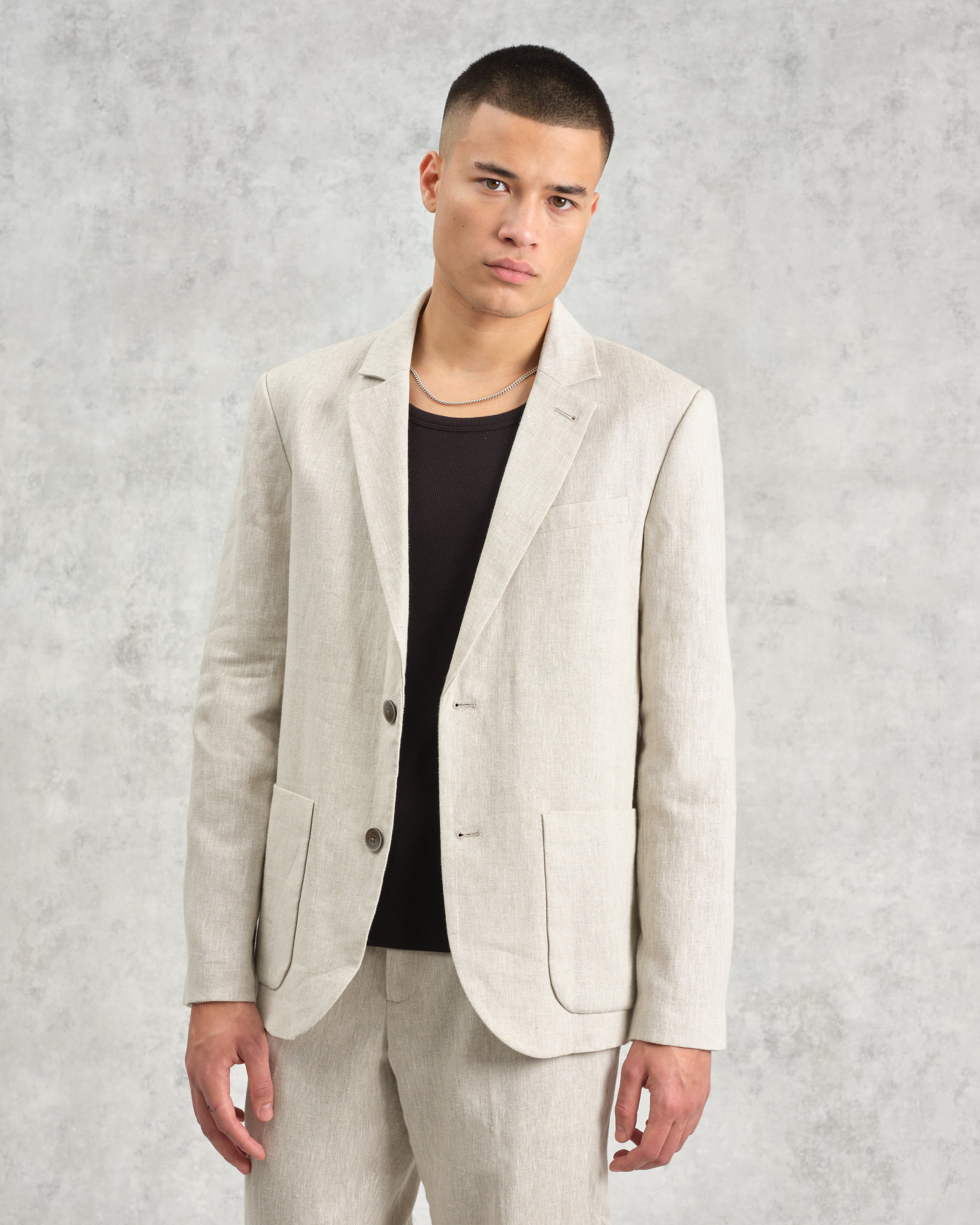 Fintry - Natural Linen Blazer
