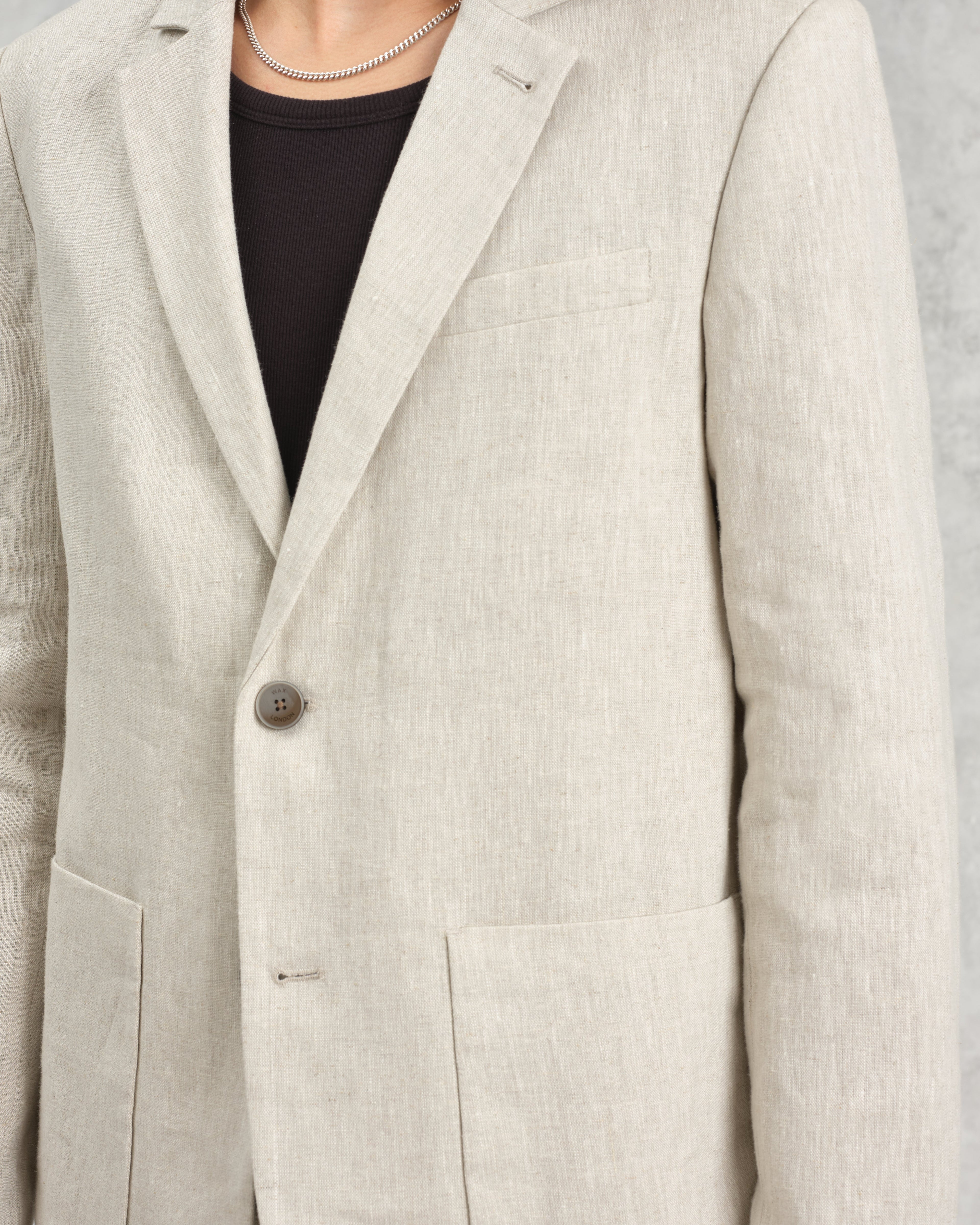 Fintry - Natural Linen Blazer