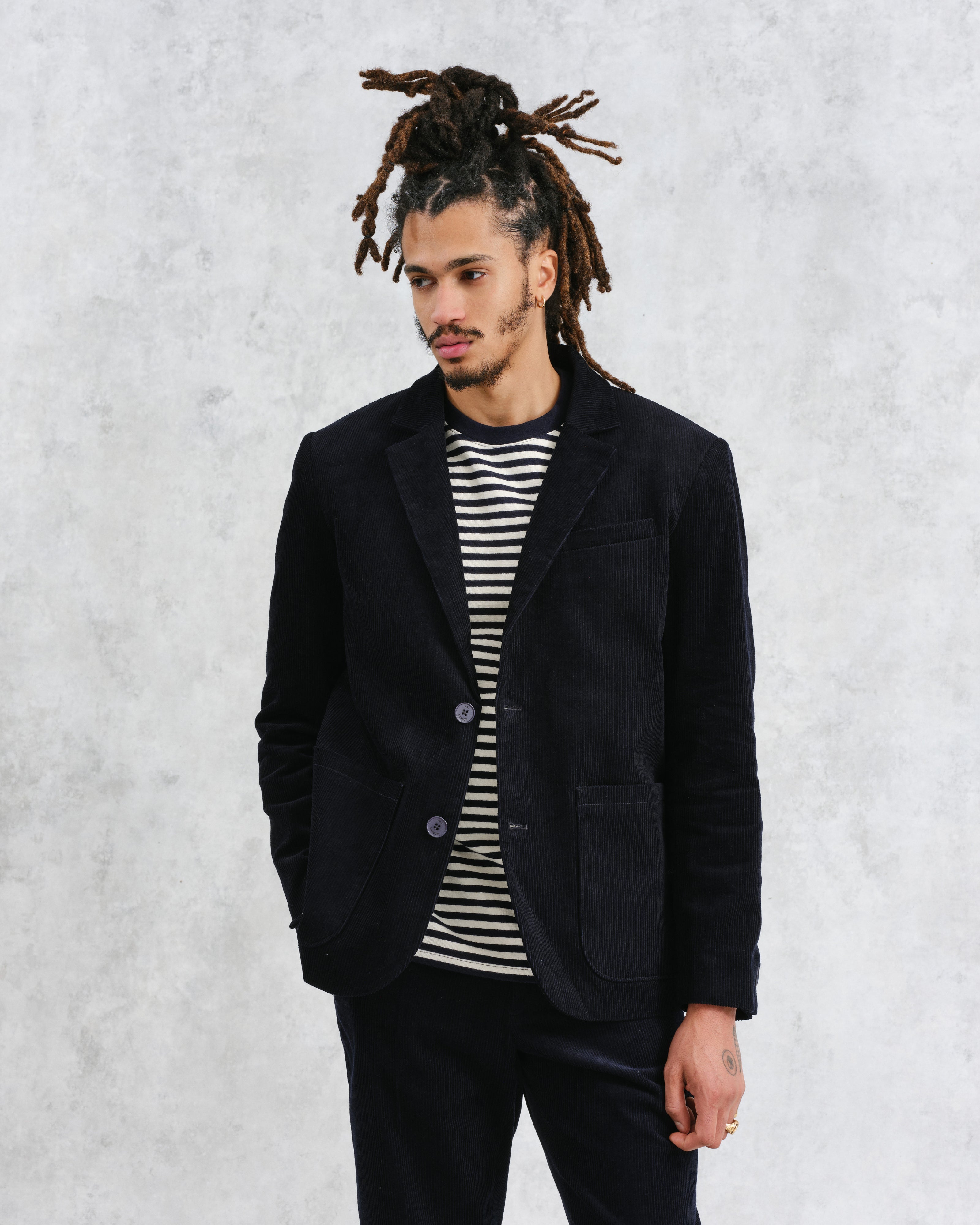 Fintry - Navy Corduroy Blazer