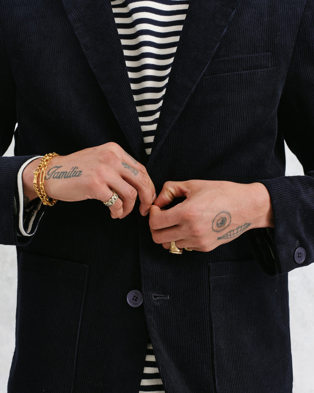 Fintry - Navy Corduroy Blazer