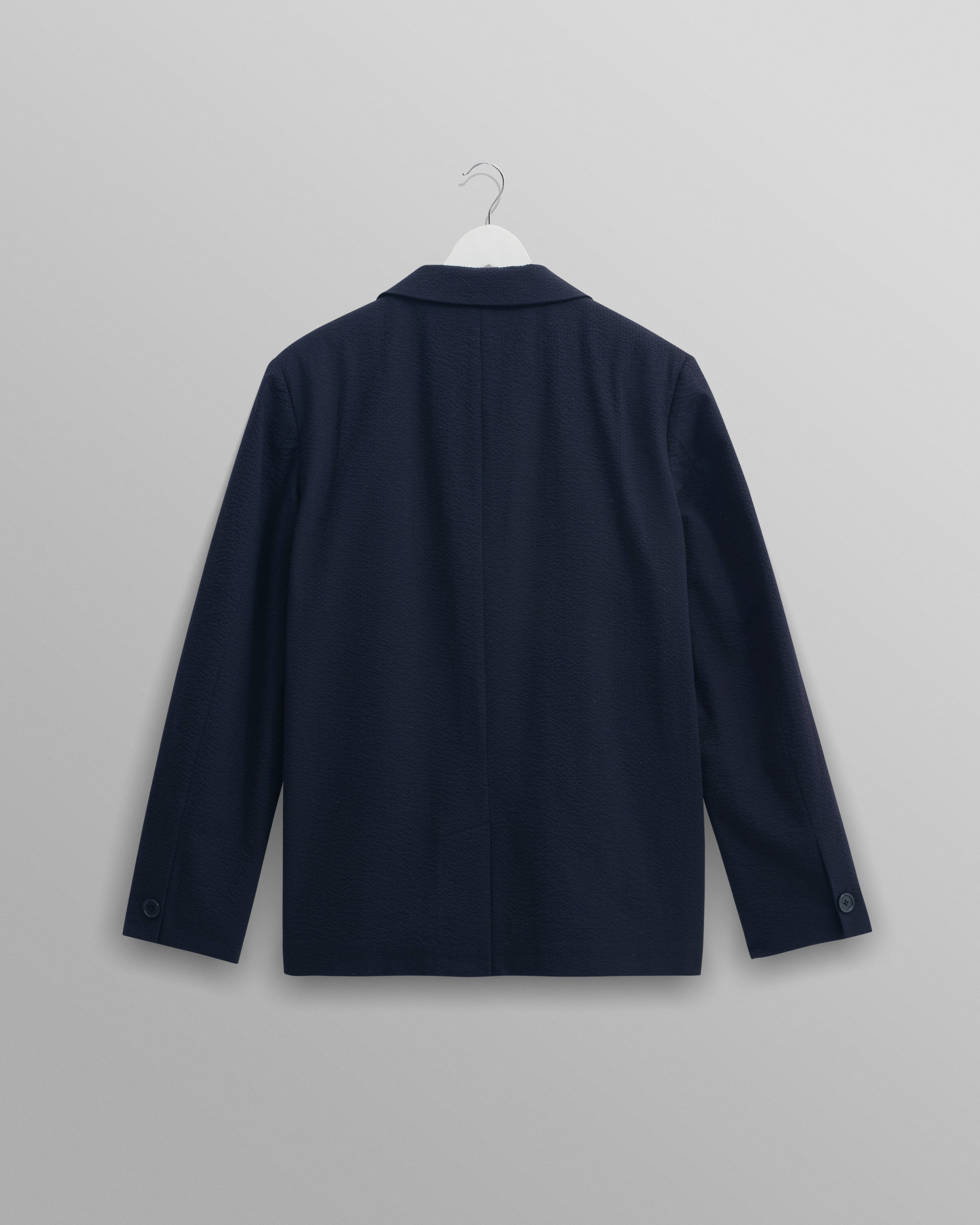Fintry - Navy Seersucker Blazer