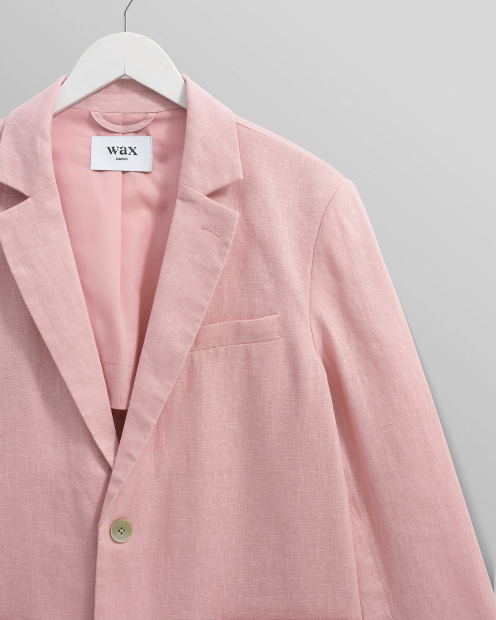 Fintry - Pale Pink Linen Blazer