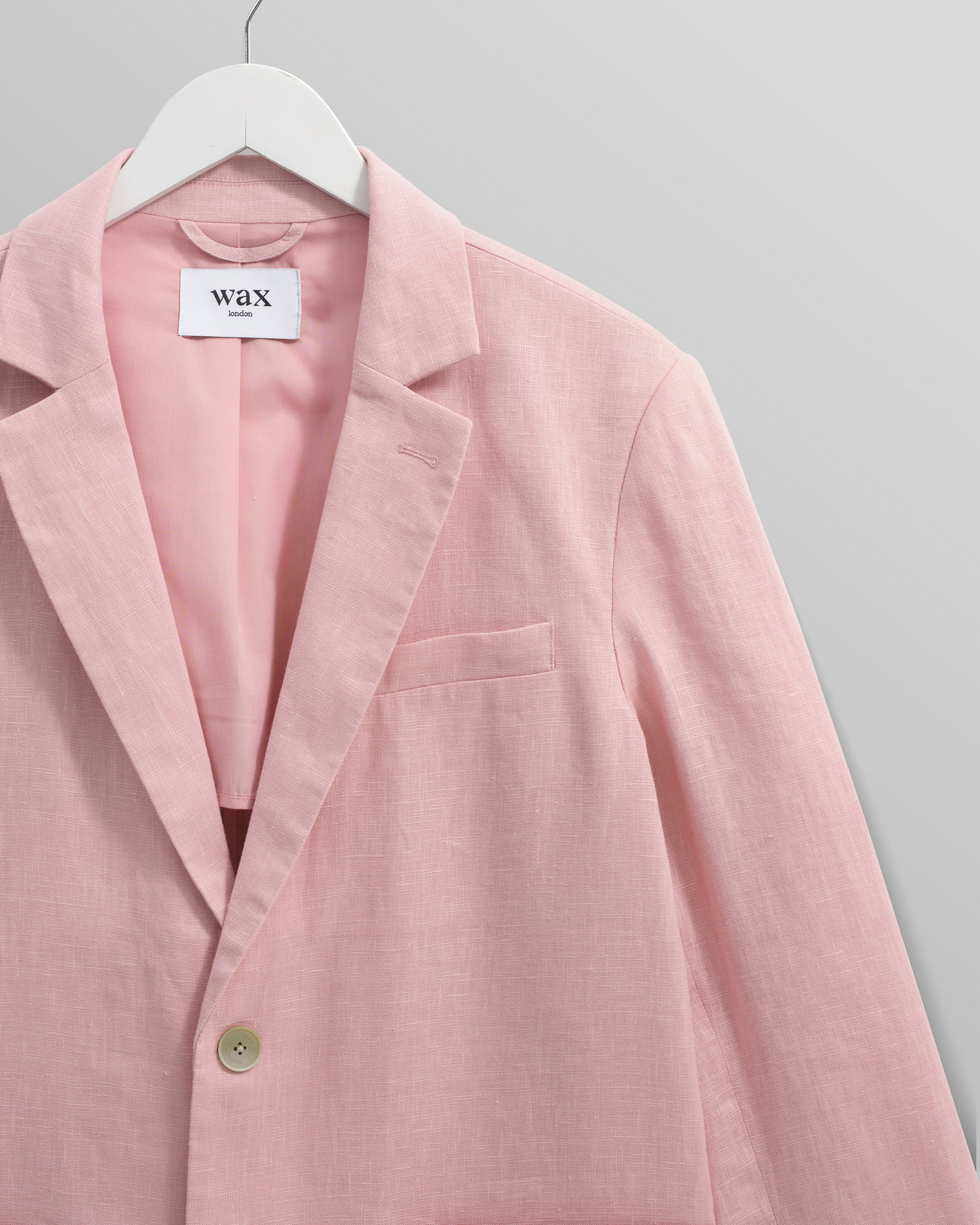 Fintry - Pale Pink Linen Blazer