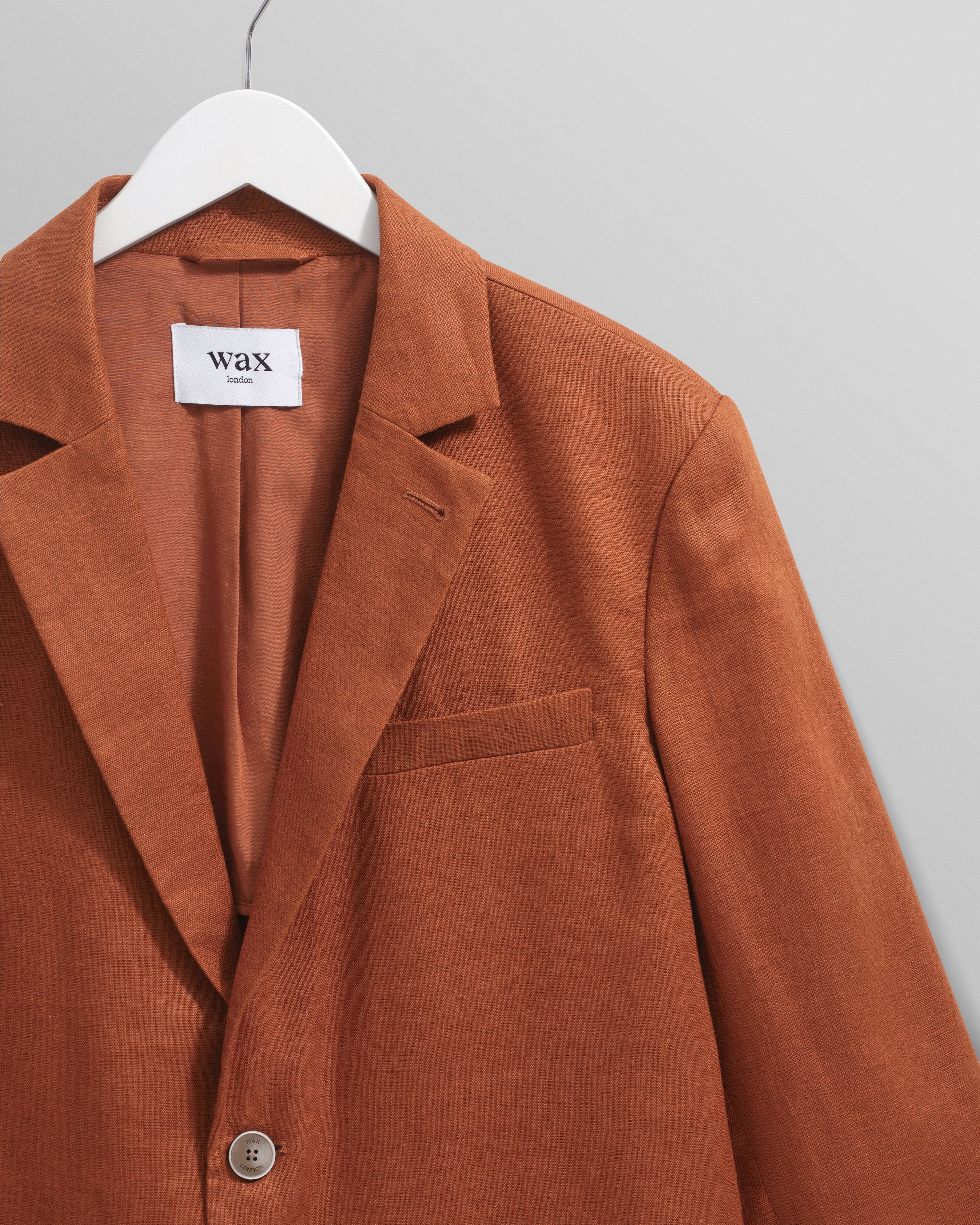 Fintry - Rust Linen Blazer