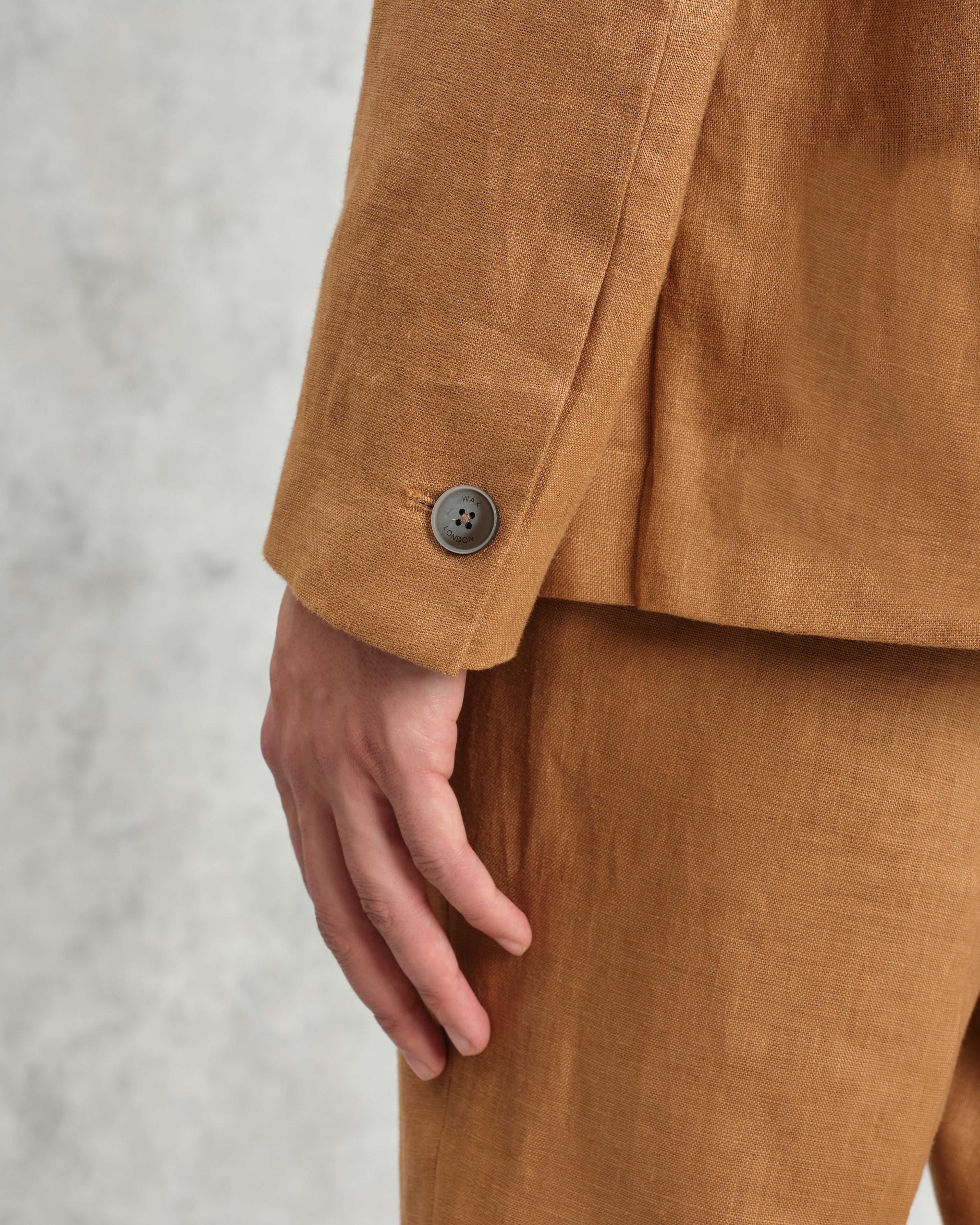 Fintry - Tan Linen Blazer
