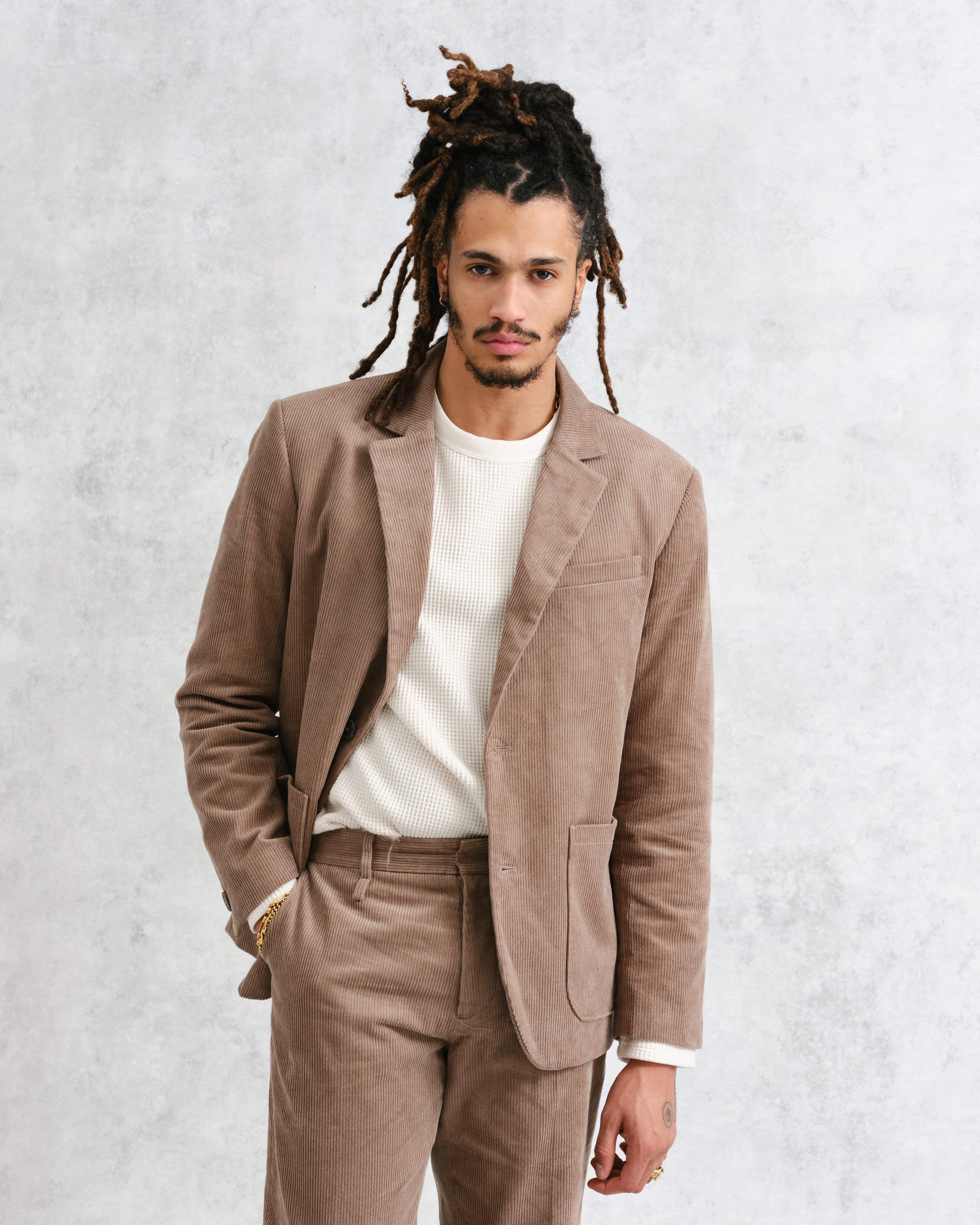 Fintry - Taupe Corduroy Blazer