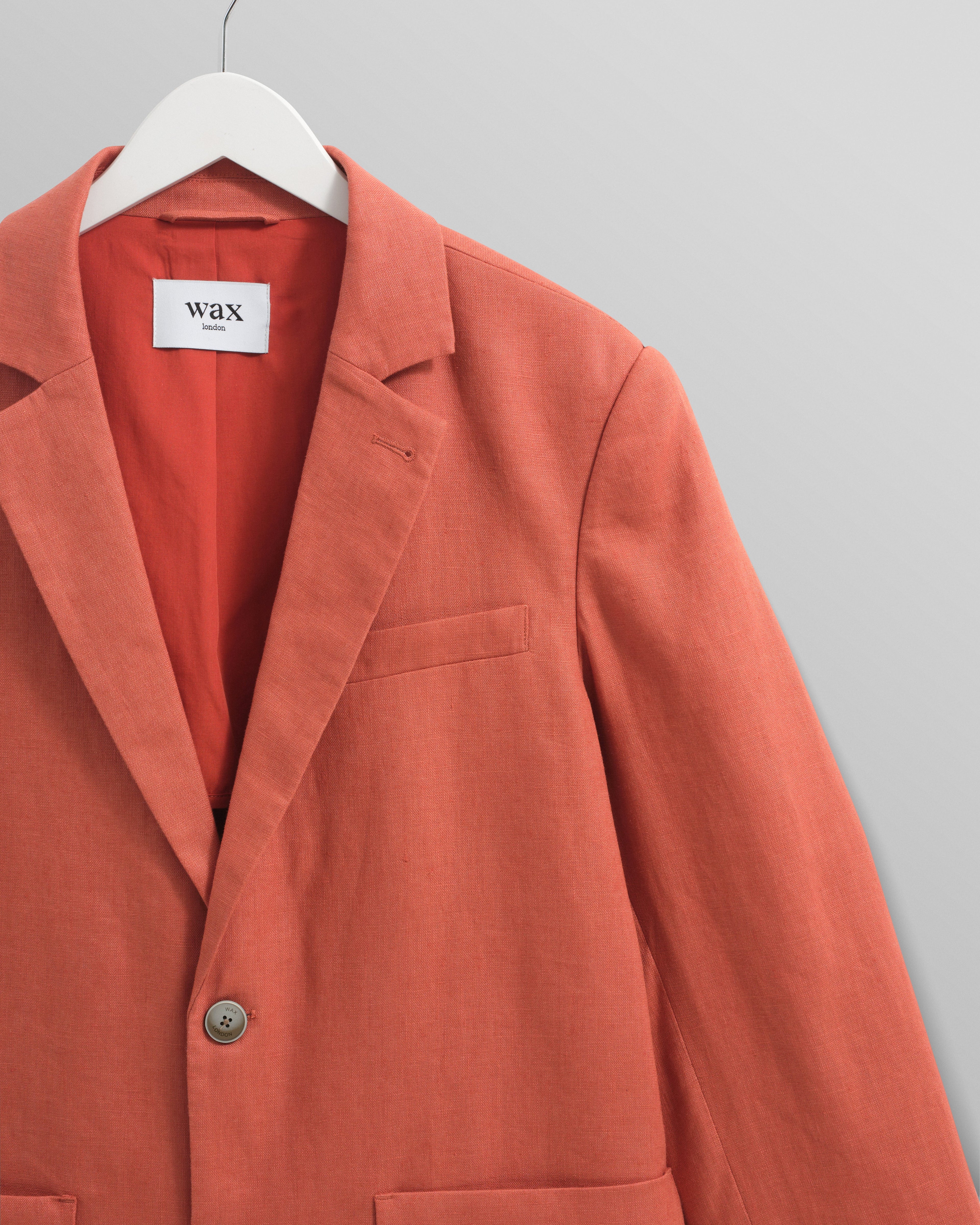 Fintry - Terracotta Linen Blazer