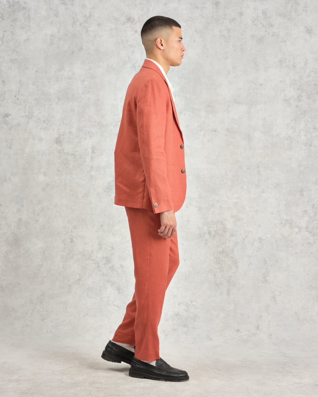 Fintry - Terracotta Linen Blazer
