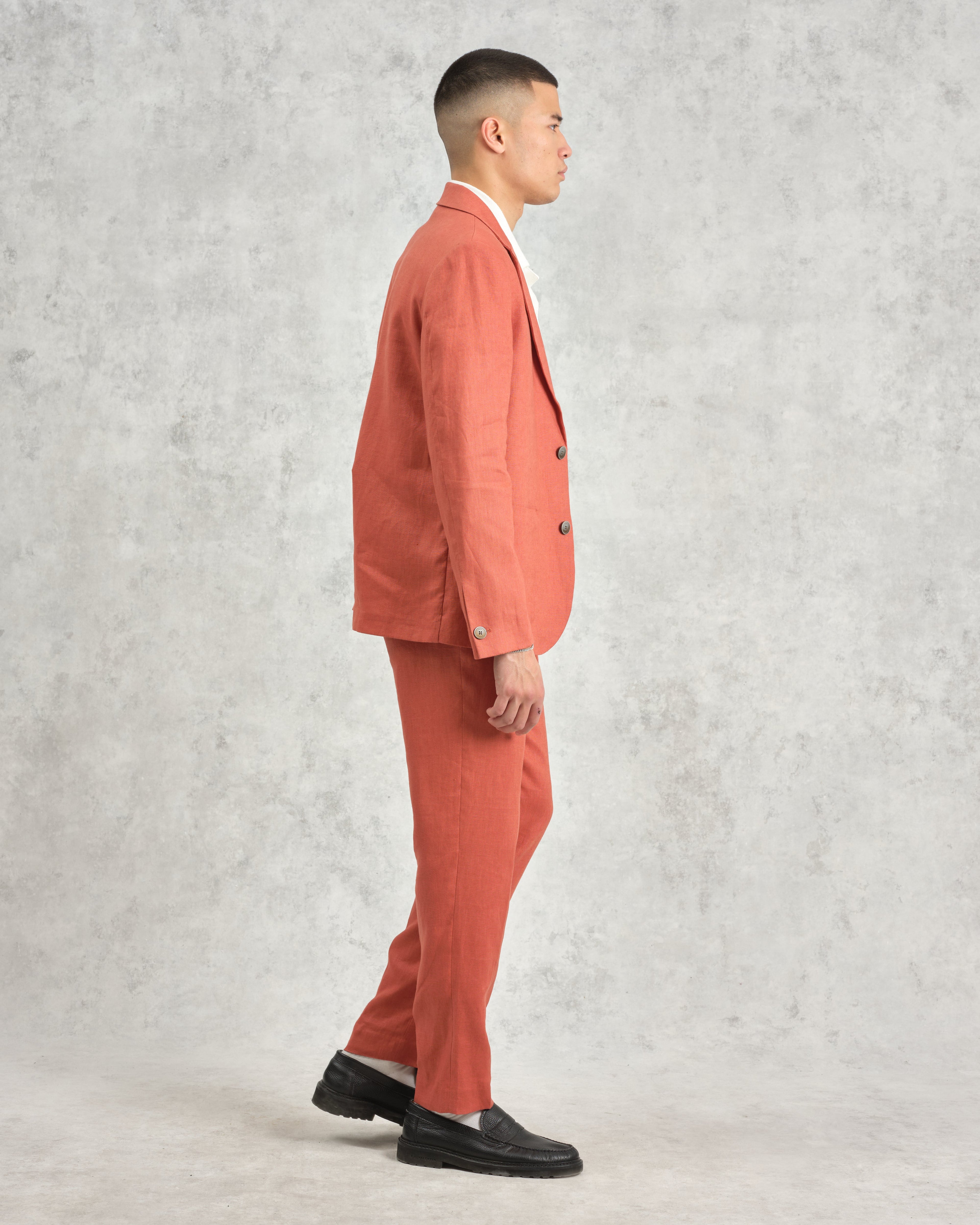 Fintry - Terracotta Linen Blazer