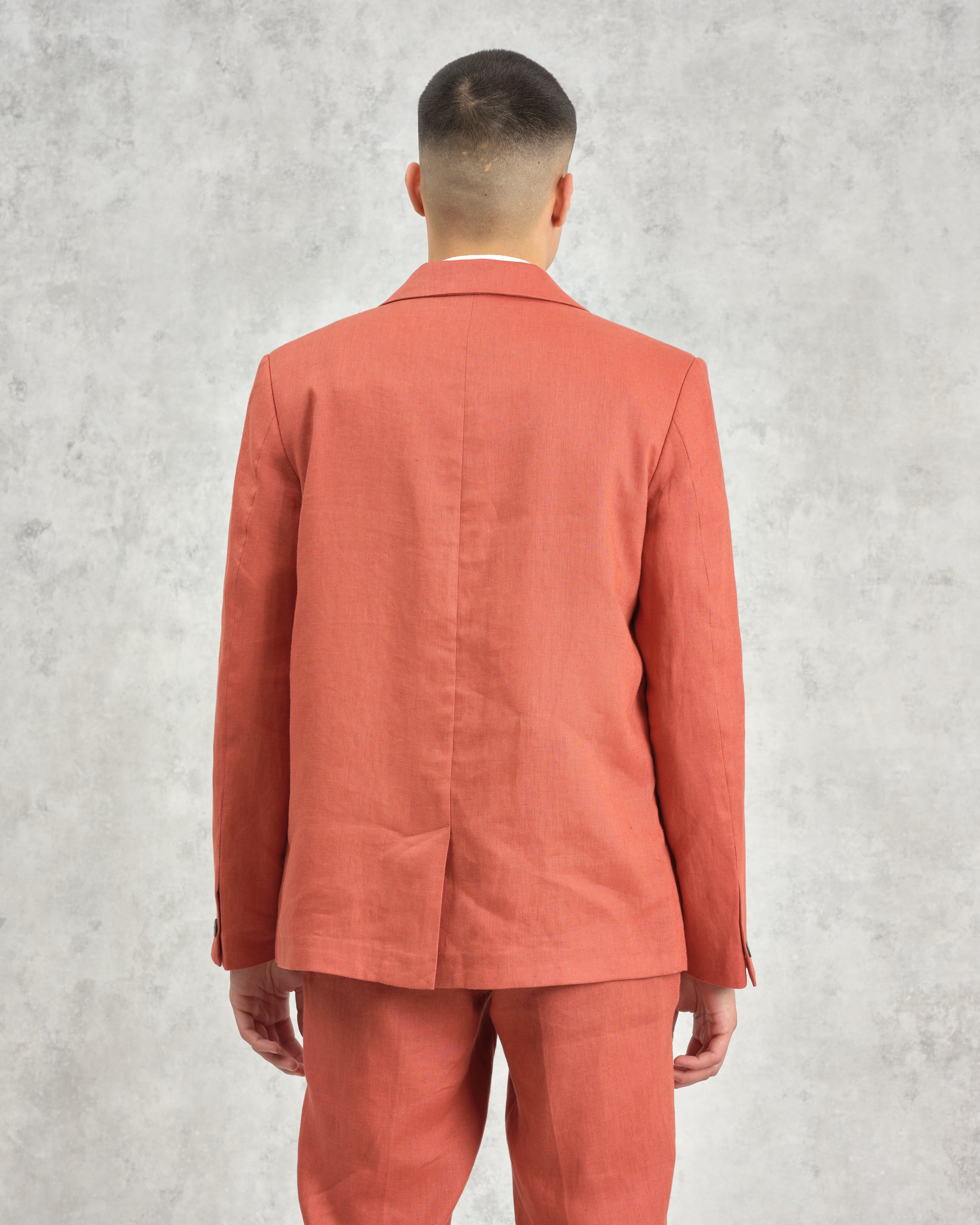 Fintry - Terracotta Linen Blazer