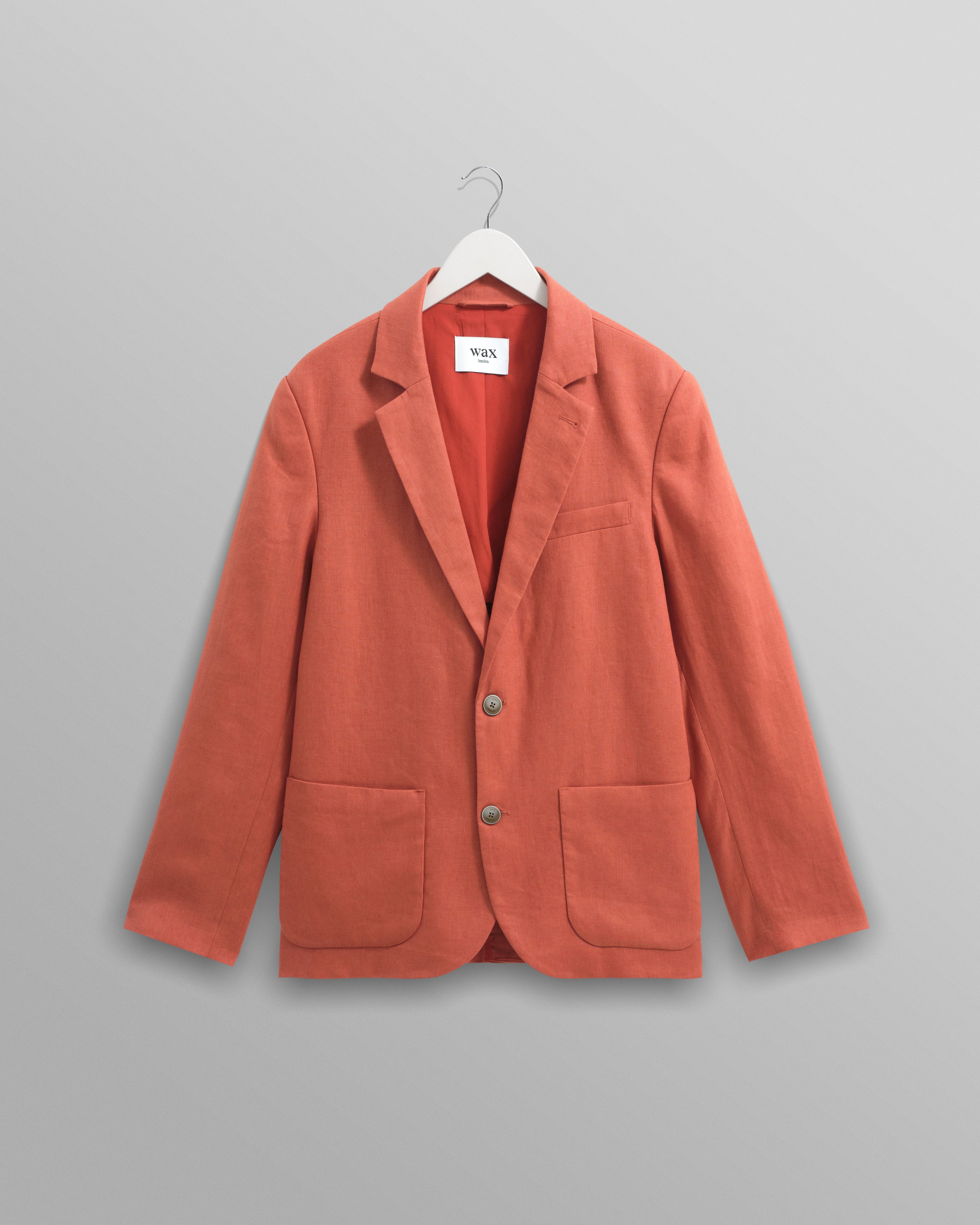 Fintry - Terracotta Linen Blazer