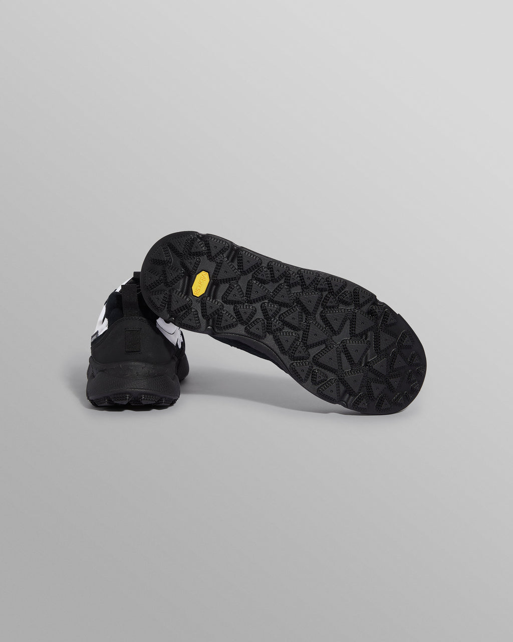 Flower Mountain IWANO 2 - Black And White Waterproof Suede And Nylon Trainers