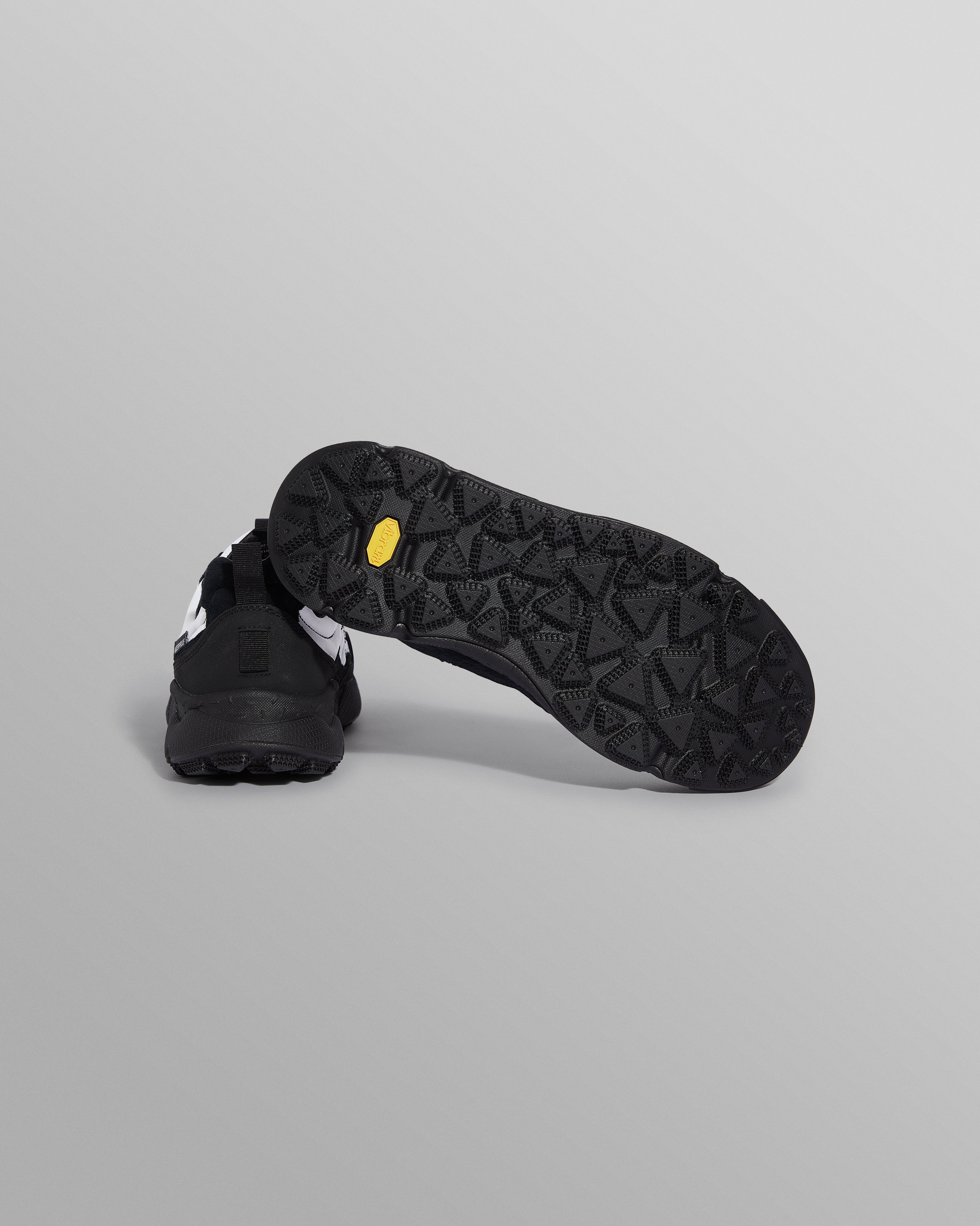 Flower Mountain IWANO 2 - Black And White Waterproof Suede And Nylon Trainers