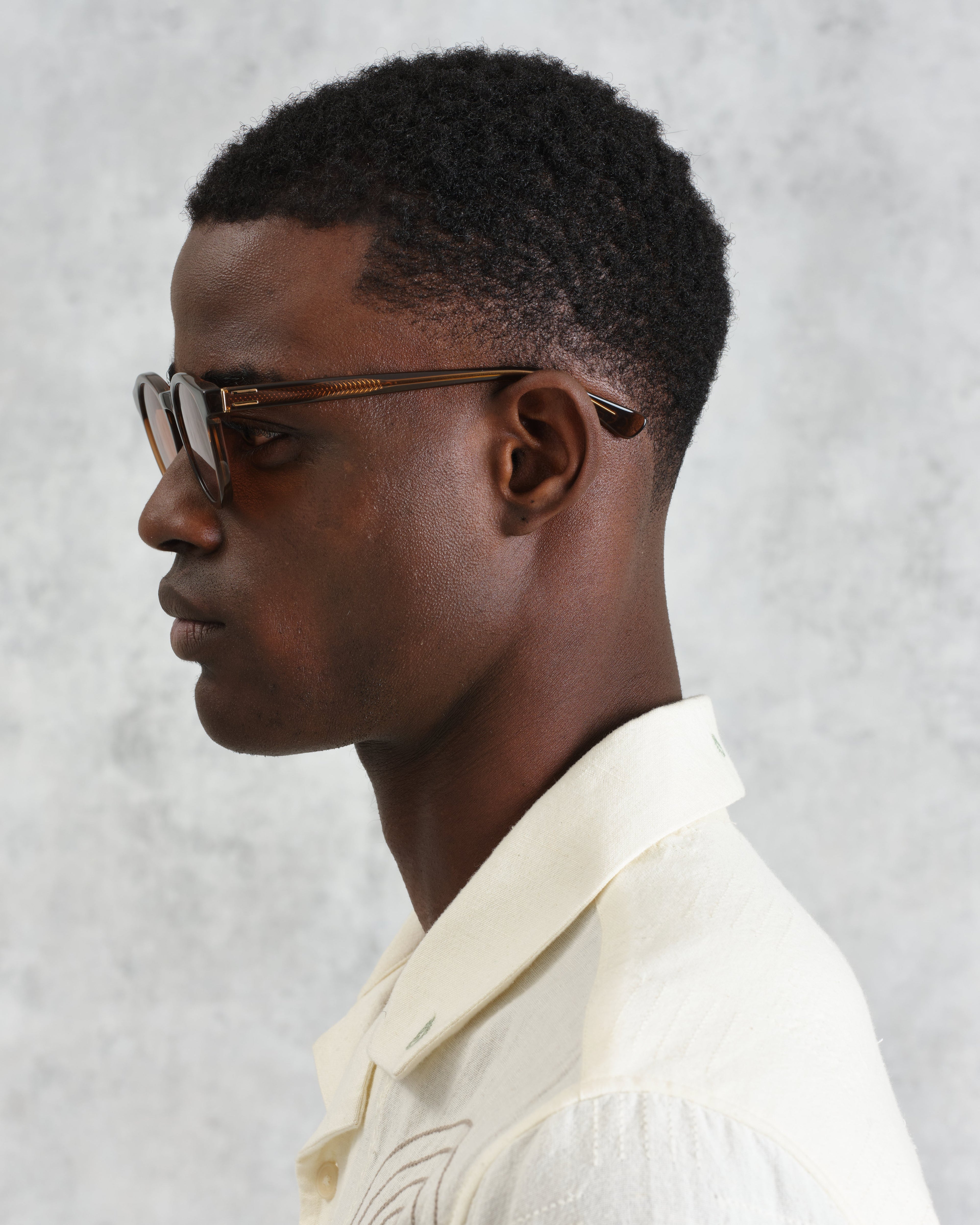 Fulham - Treacle Brown Acetate Round Sunglasses