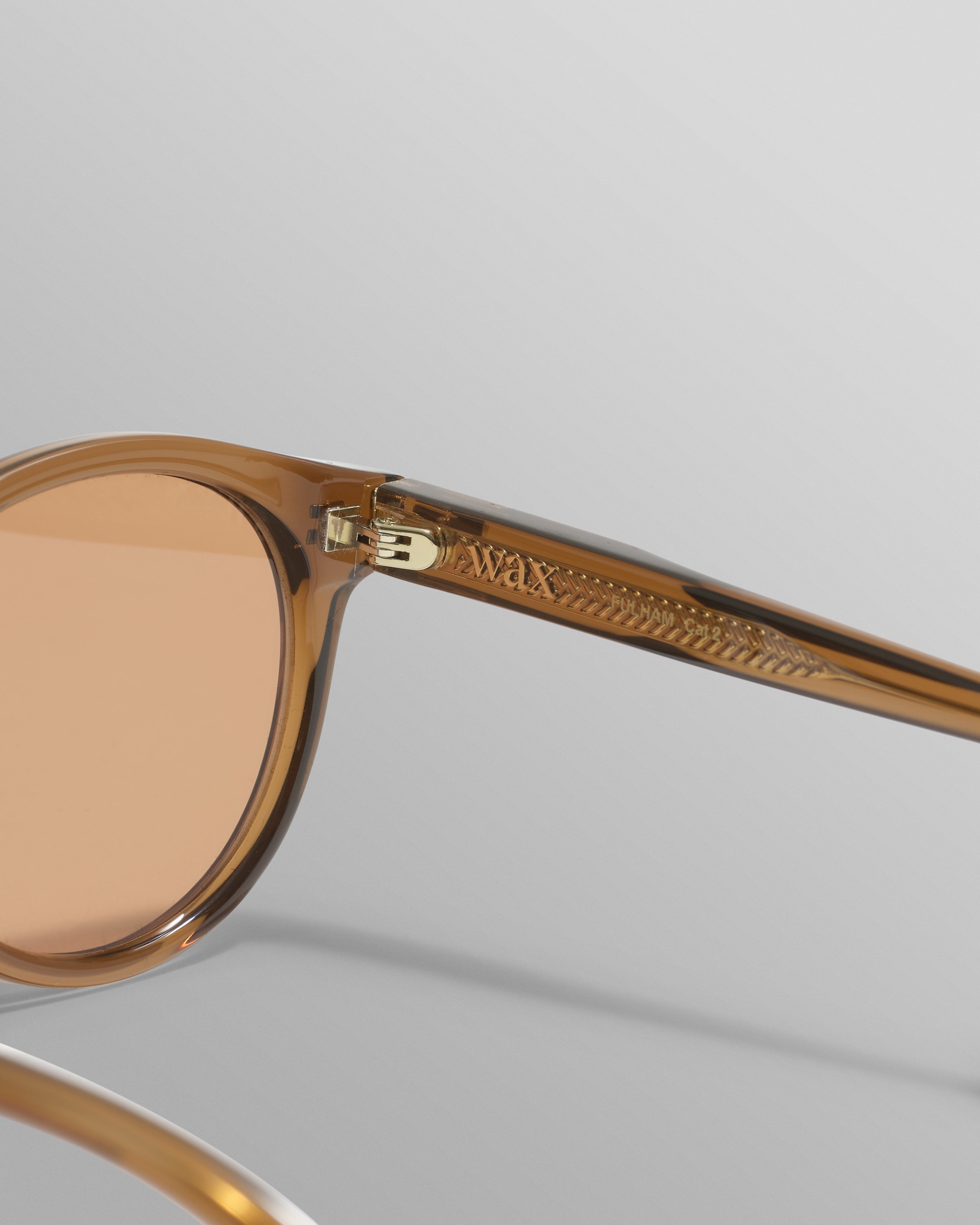 Fulham - Treacle Brown Acetate Round Sunglasses