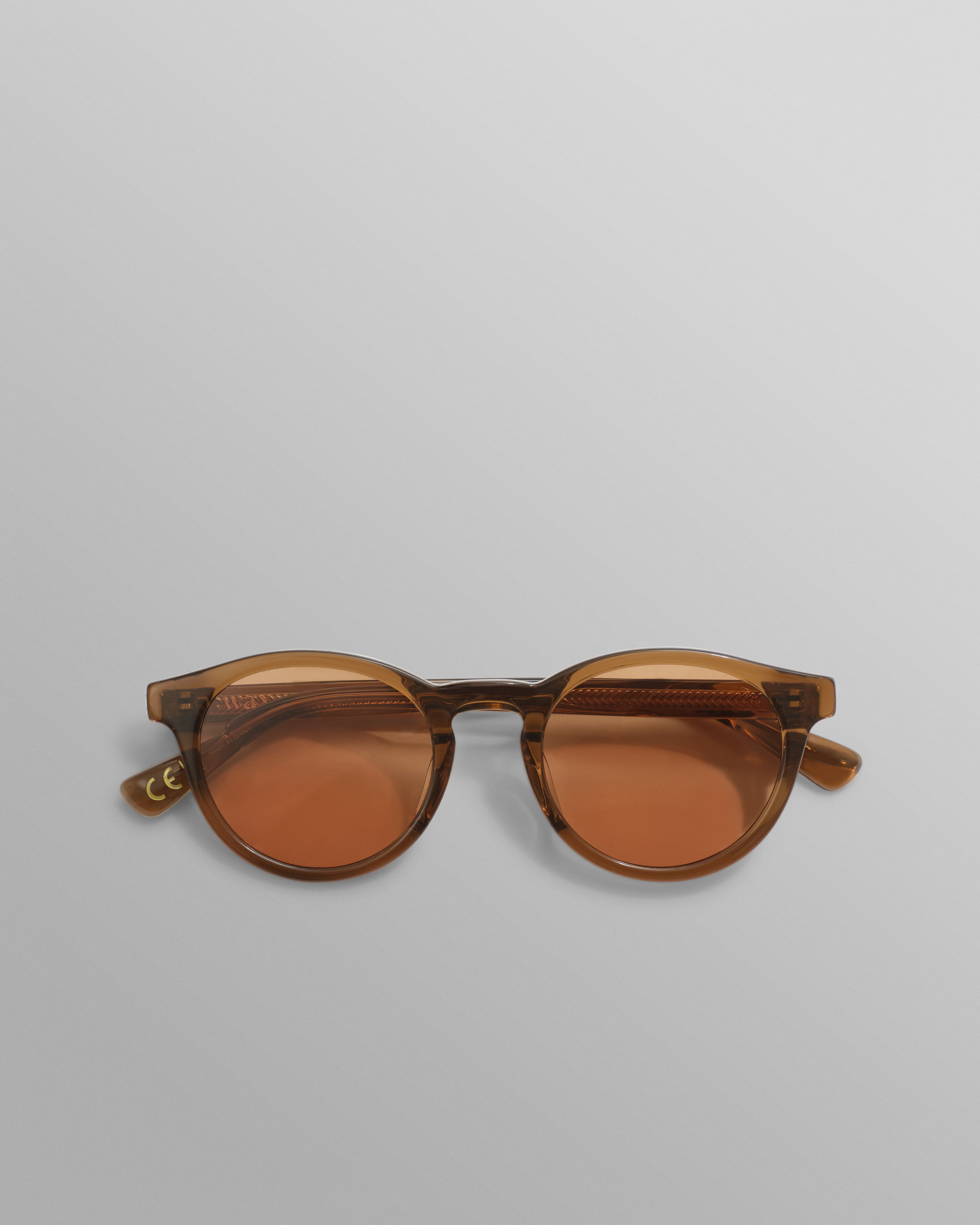 Fulham - Treacle Brown Acetate Round Sunglasses