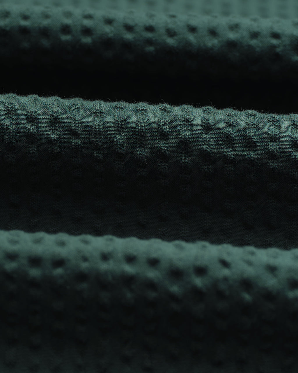 Fuller - Forest Green Cotton Seersucker Shorts